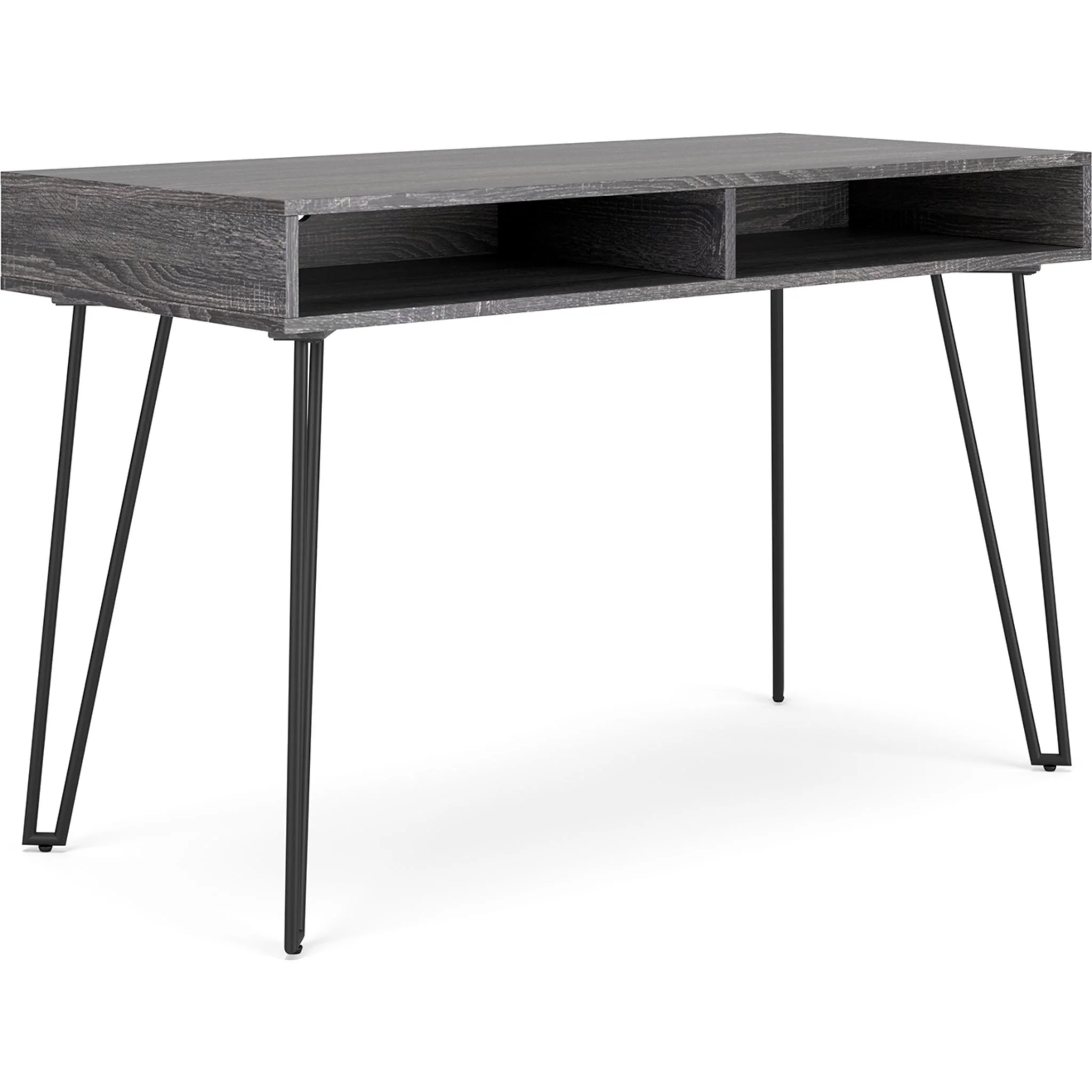 Strumford Desk - Charcoal/Black