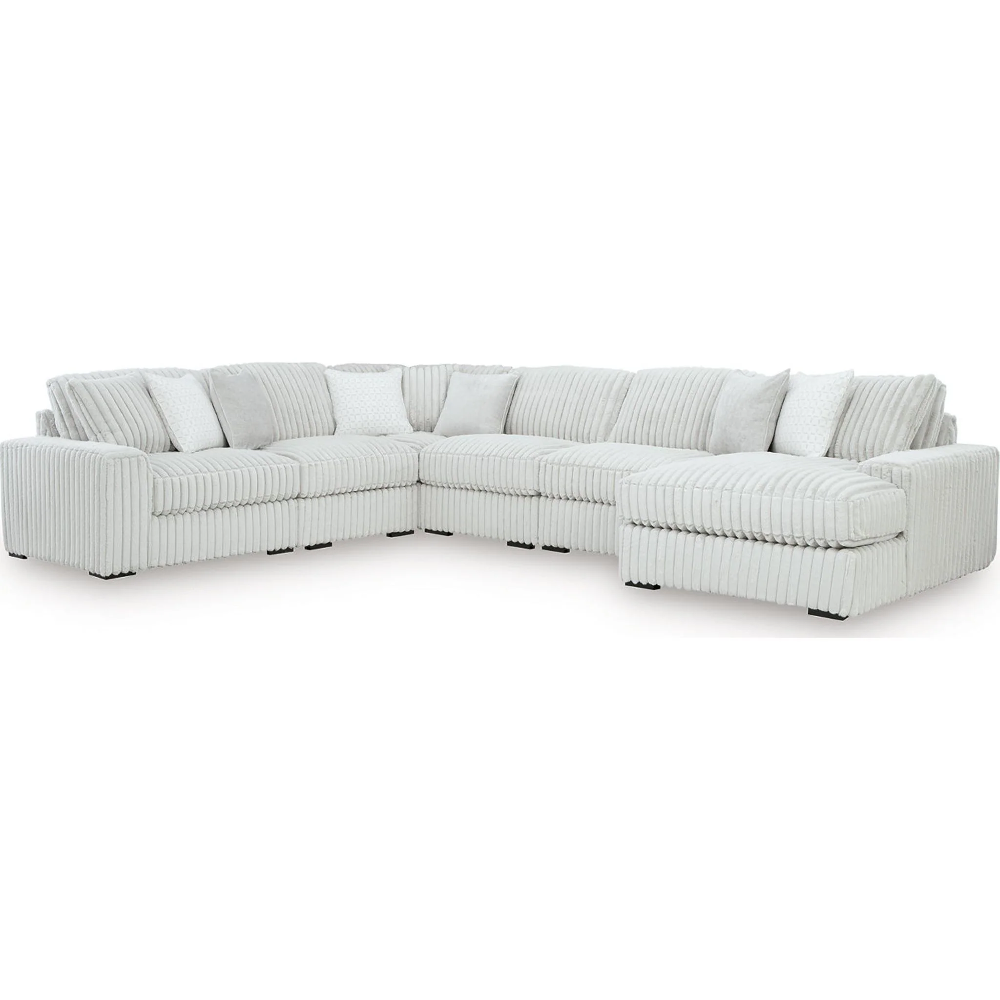 Stupendous 6 Piece Sectional with Chaise