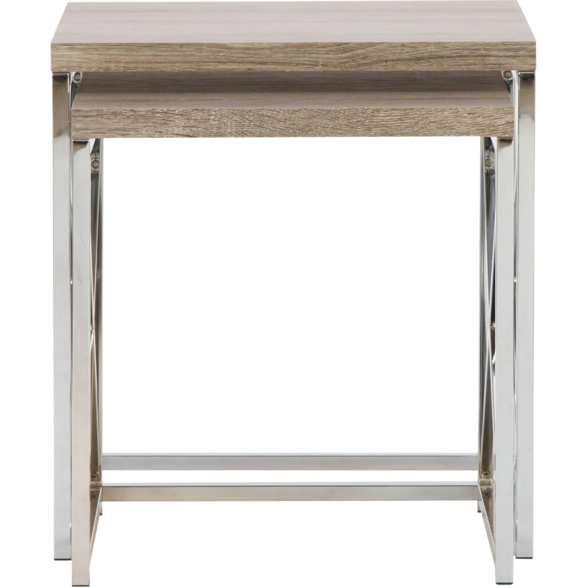 Sturdy X Nesting Table - Dark Taupe - Image 3