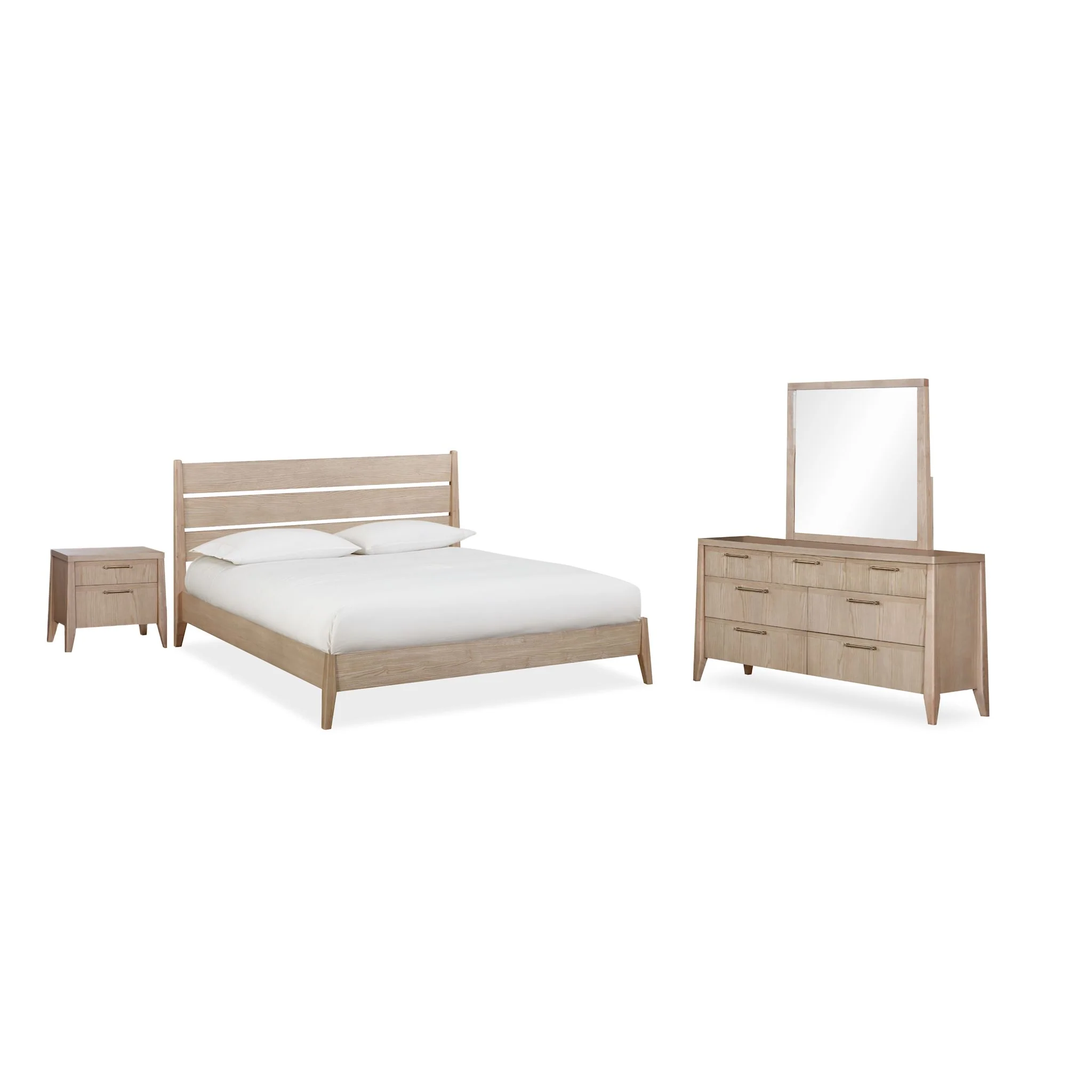 Sumire 6 Piece Platform Bedroom - Ginger