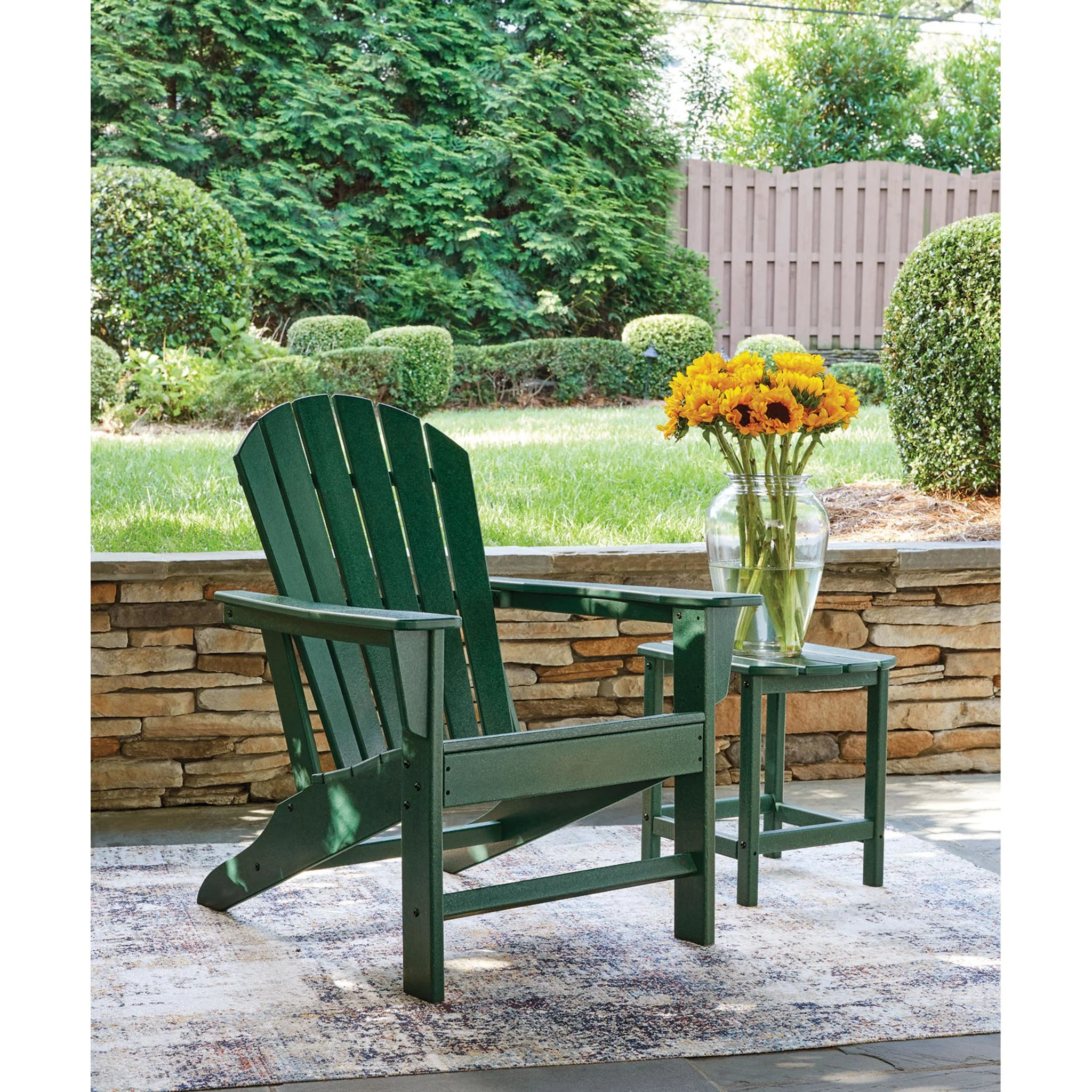 Sundown Shores 3 Piece Outdoor Chat Set - Green - Image 7