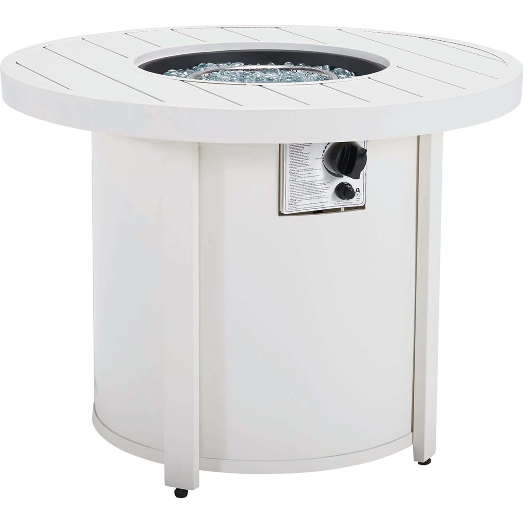 Outdoor Sundown Treasure Fire Pit Table White - Image 4