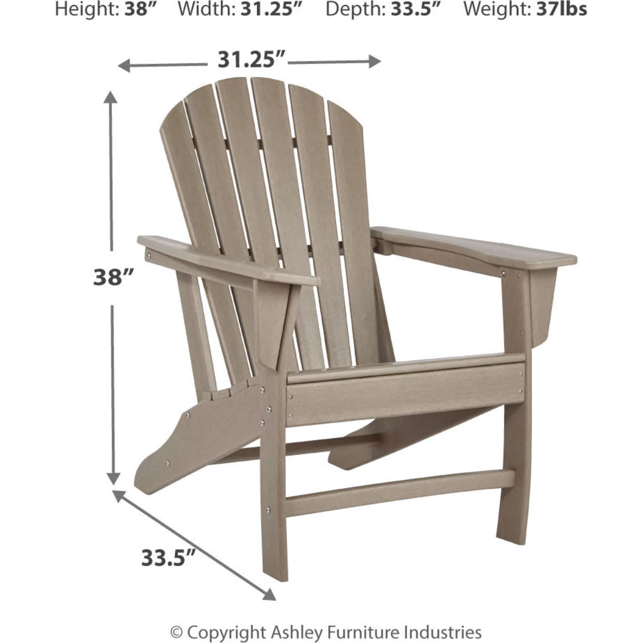 Sundown Treasure Outdoor Adirondack Chair - Image 23