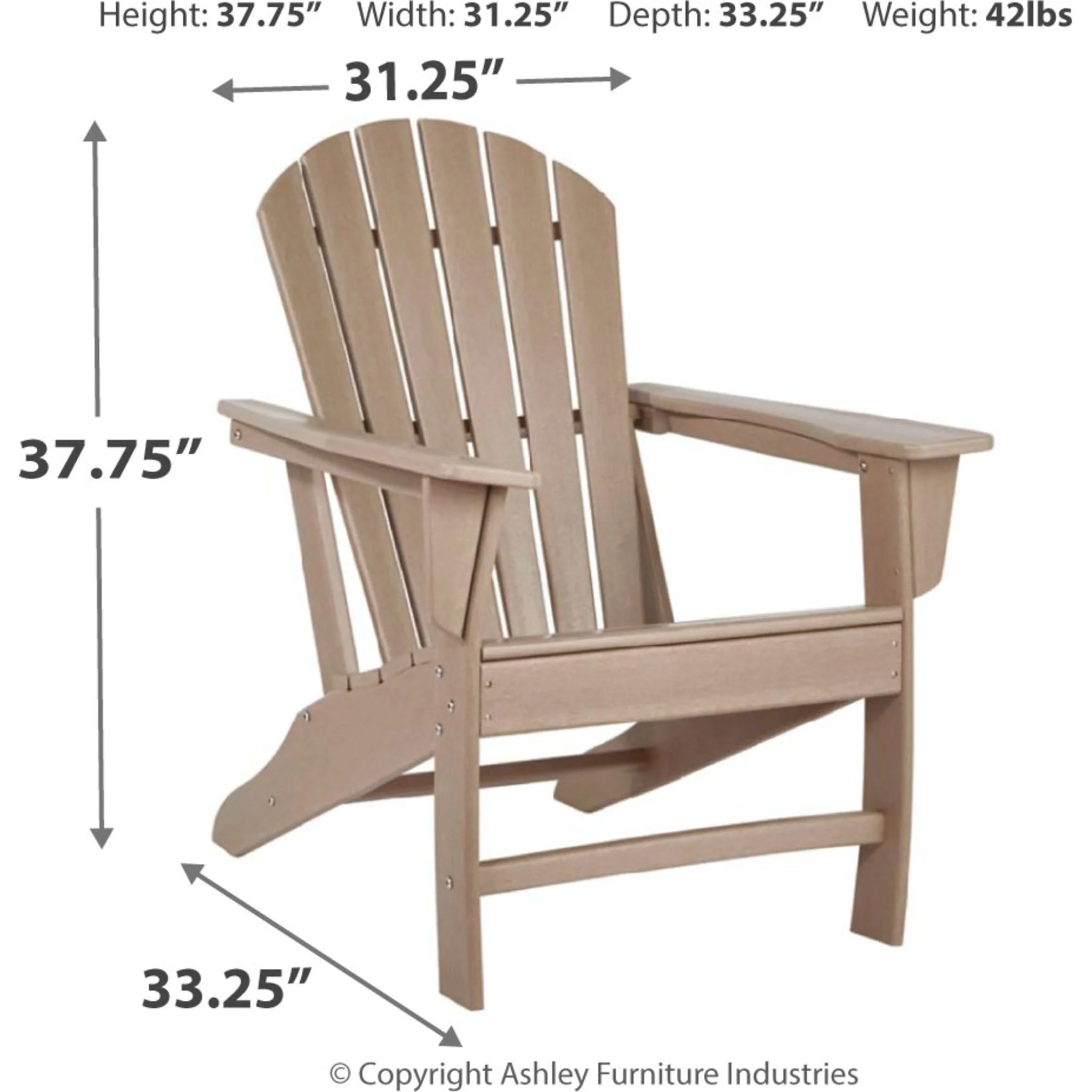 Sundown Treasure Outdoor Adirondack Chair - Image 4