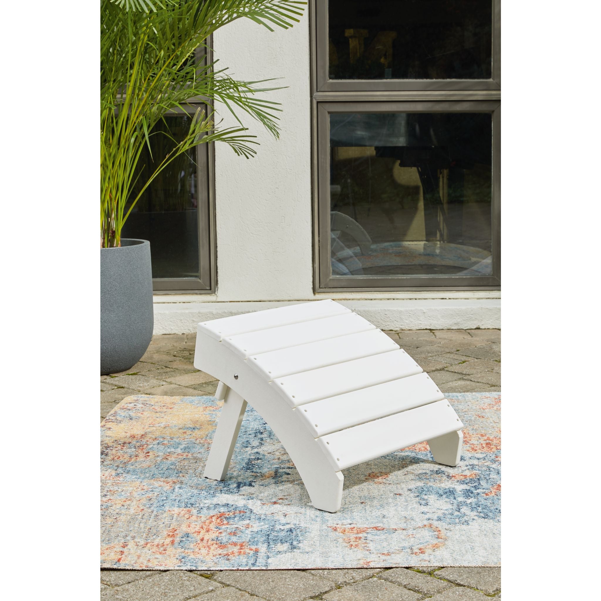 Sundown Treasure Outdoor Ottoman - White - Image 2