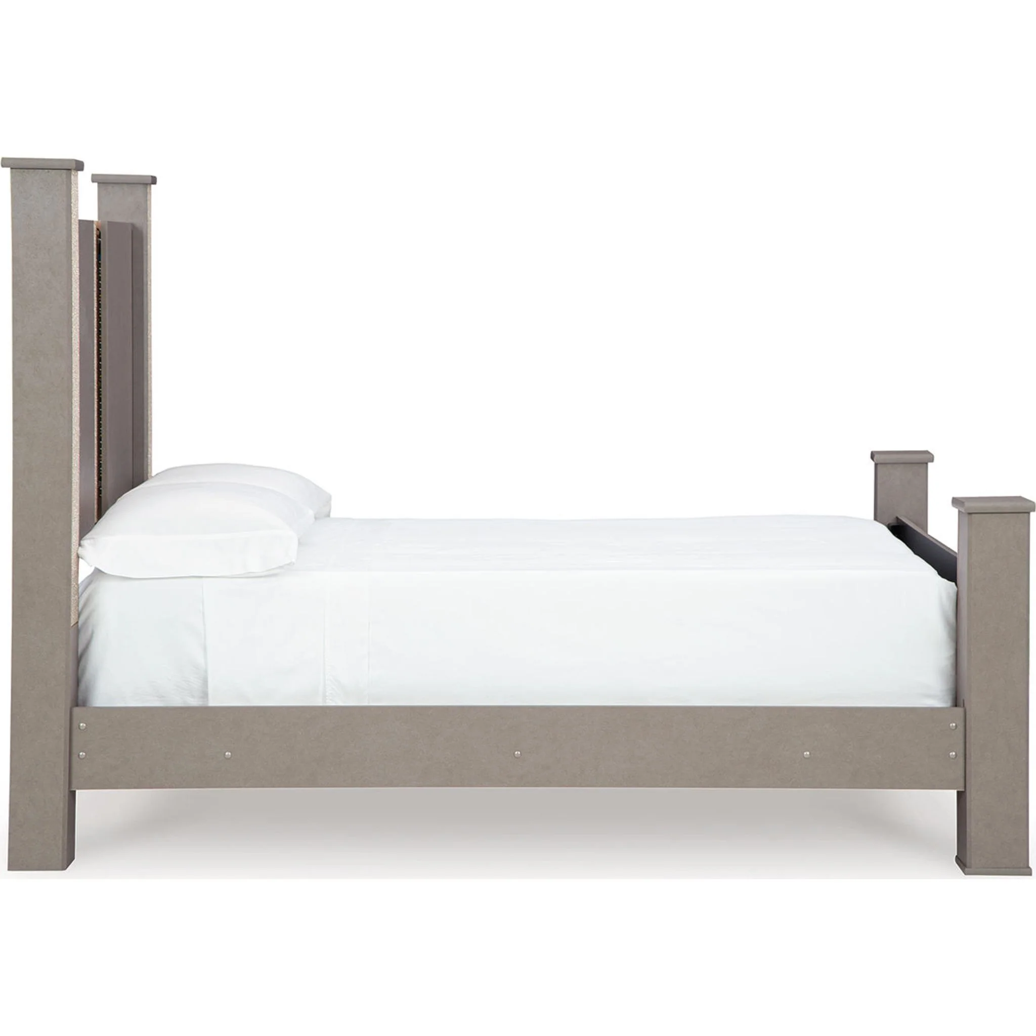 Surancha 6 Piece Queen Poster Bedroom - Gray - Image 8