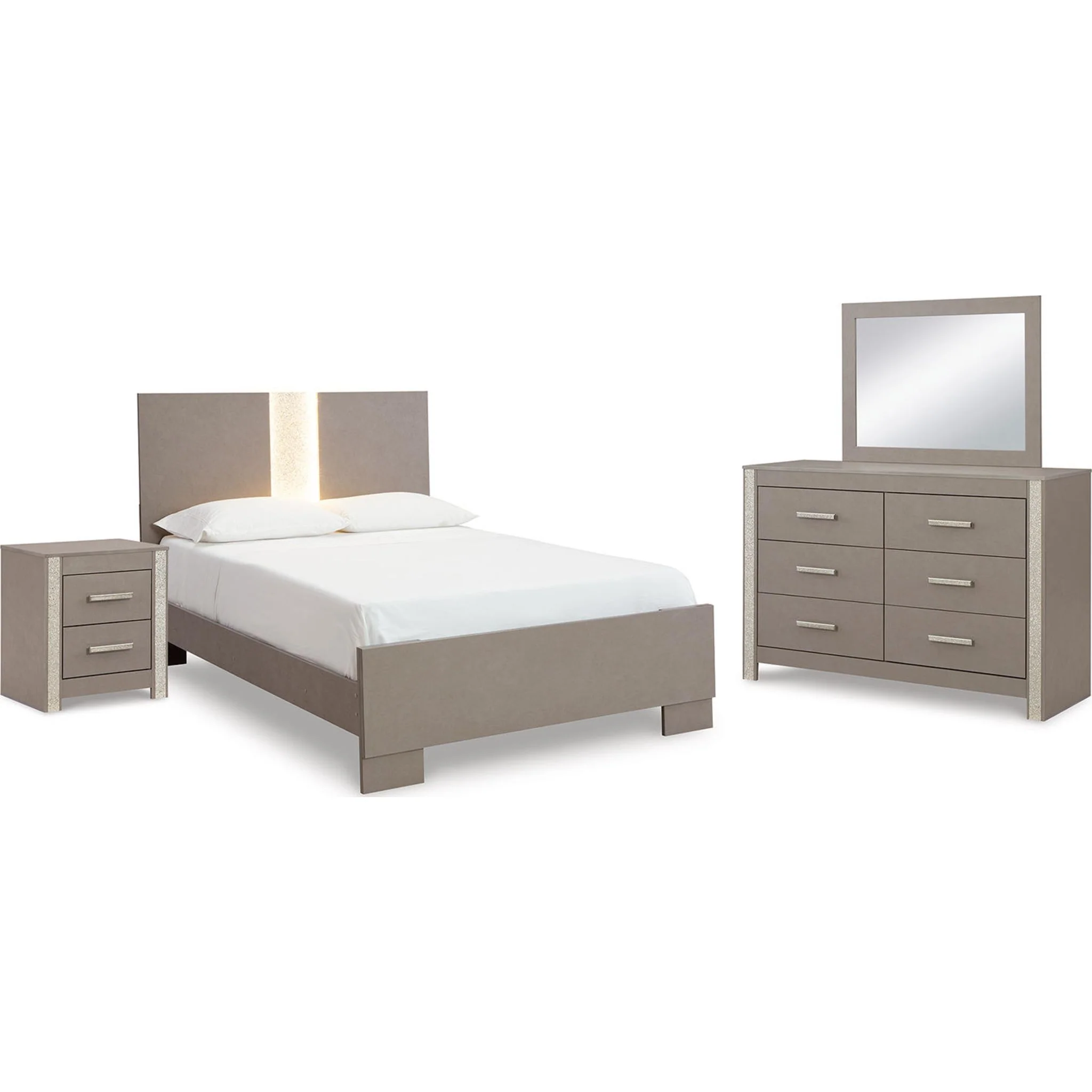 Surancha 6 Piece Queen Panel Bedroom - Gray - Image 3