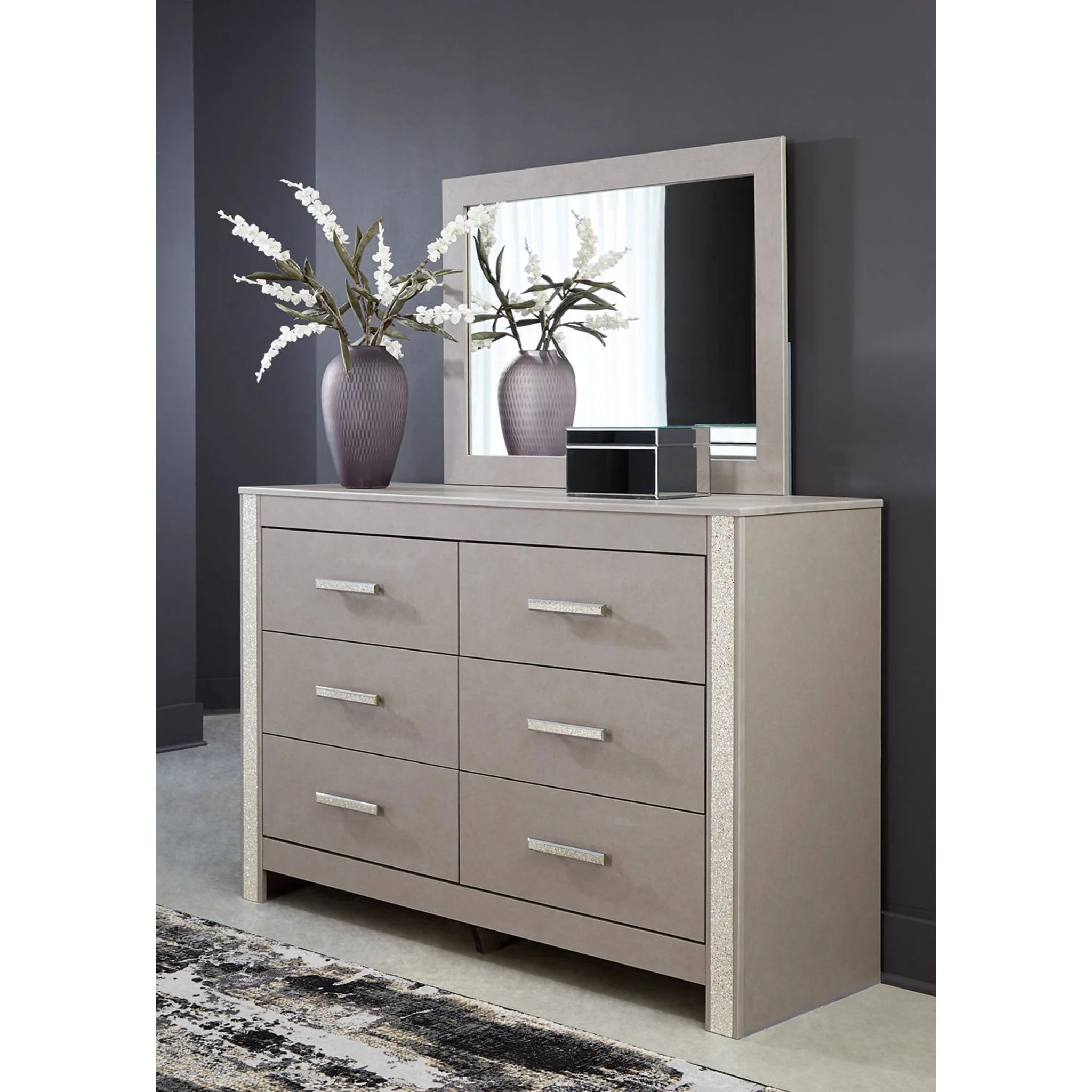 Surancha Dresser and Mirror - Gray - Image 2