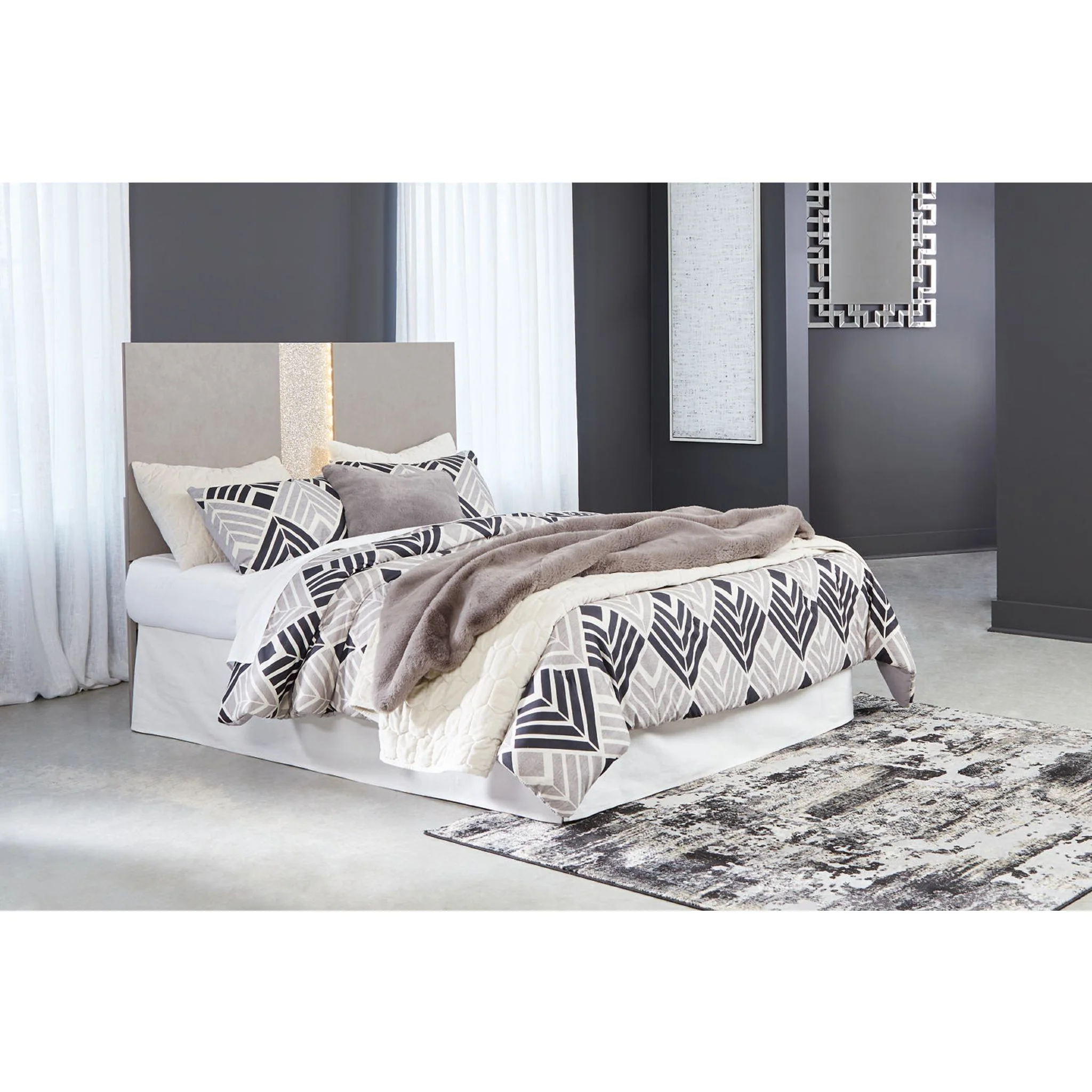 Surancha Full / Queen Headboard - Gray - Image 3