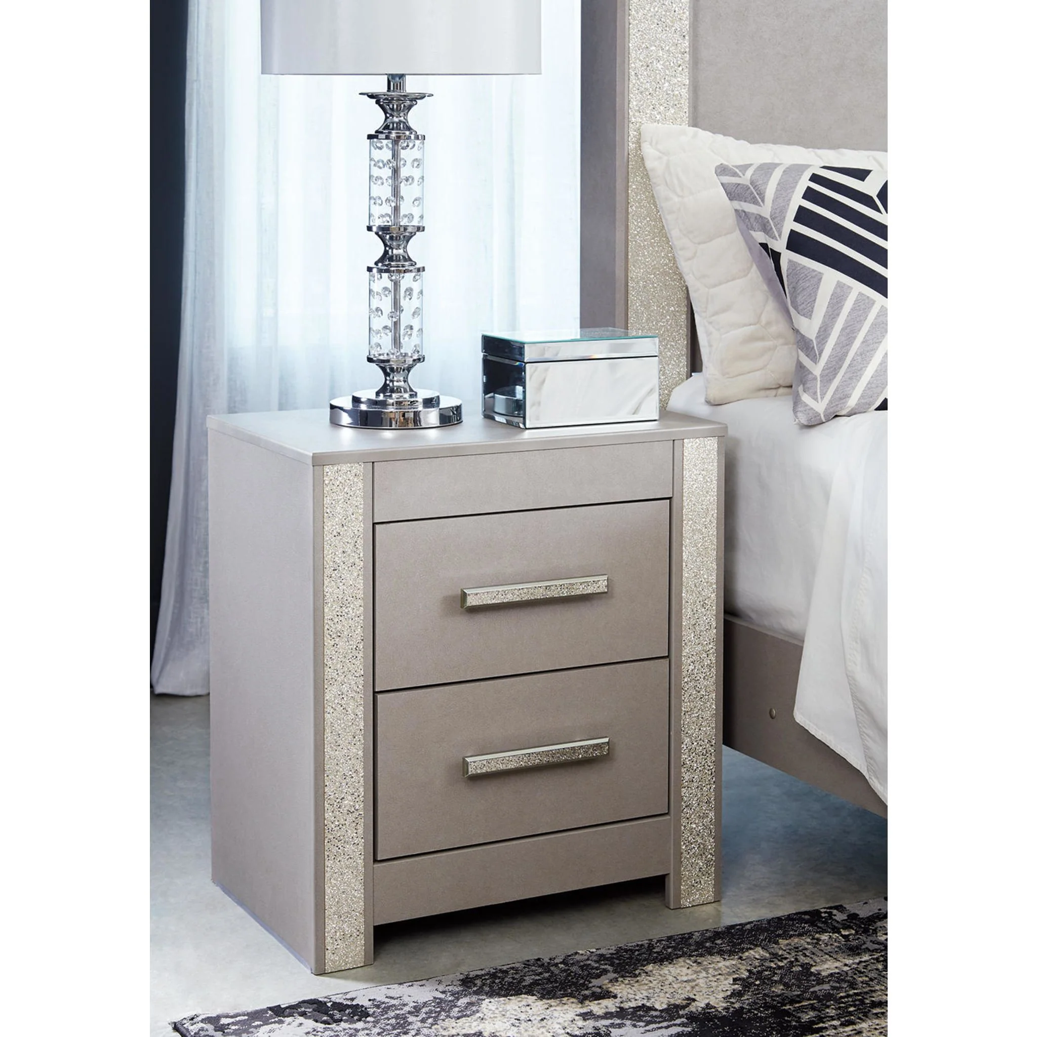 Surancha Nightstand - Gray - Image 6