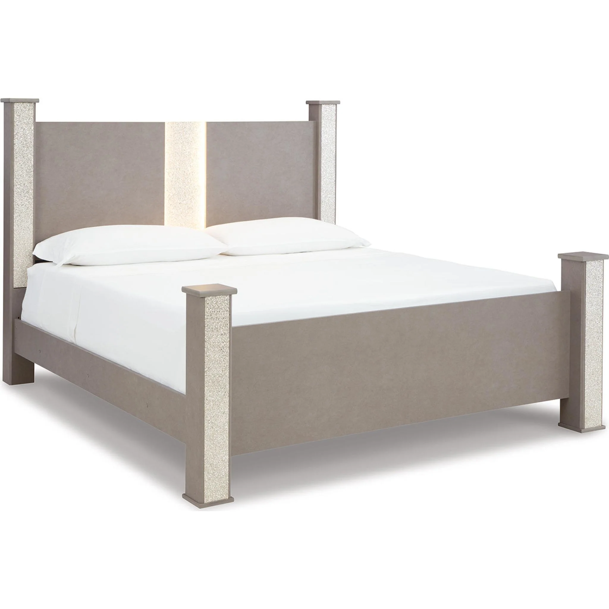 Surancha Poster Bed - Gray - Image 15