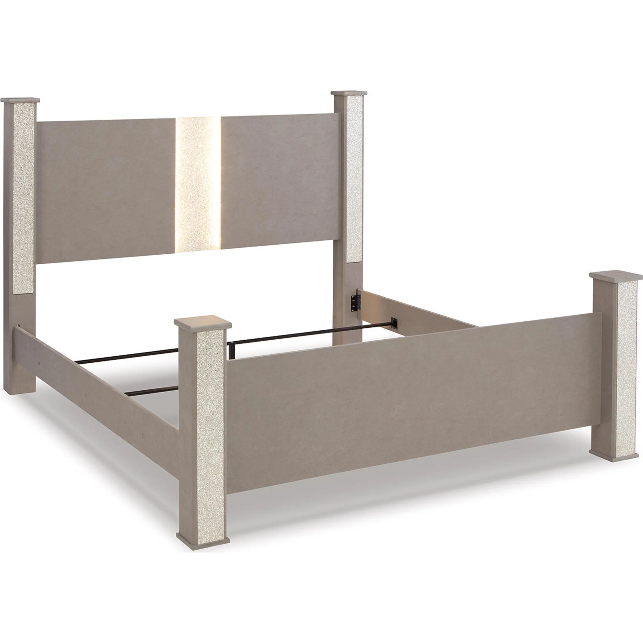 Surancha Poster Bed - Gray - Image 4