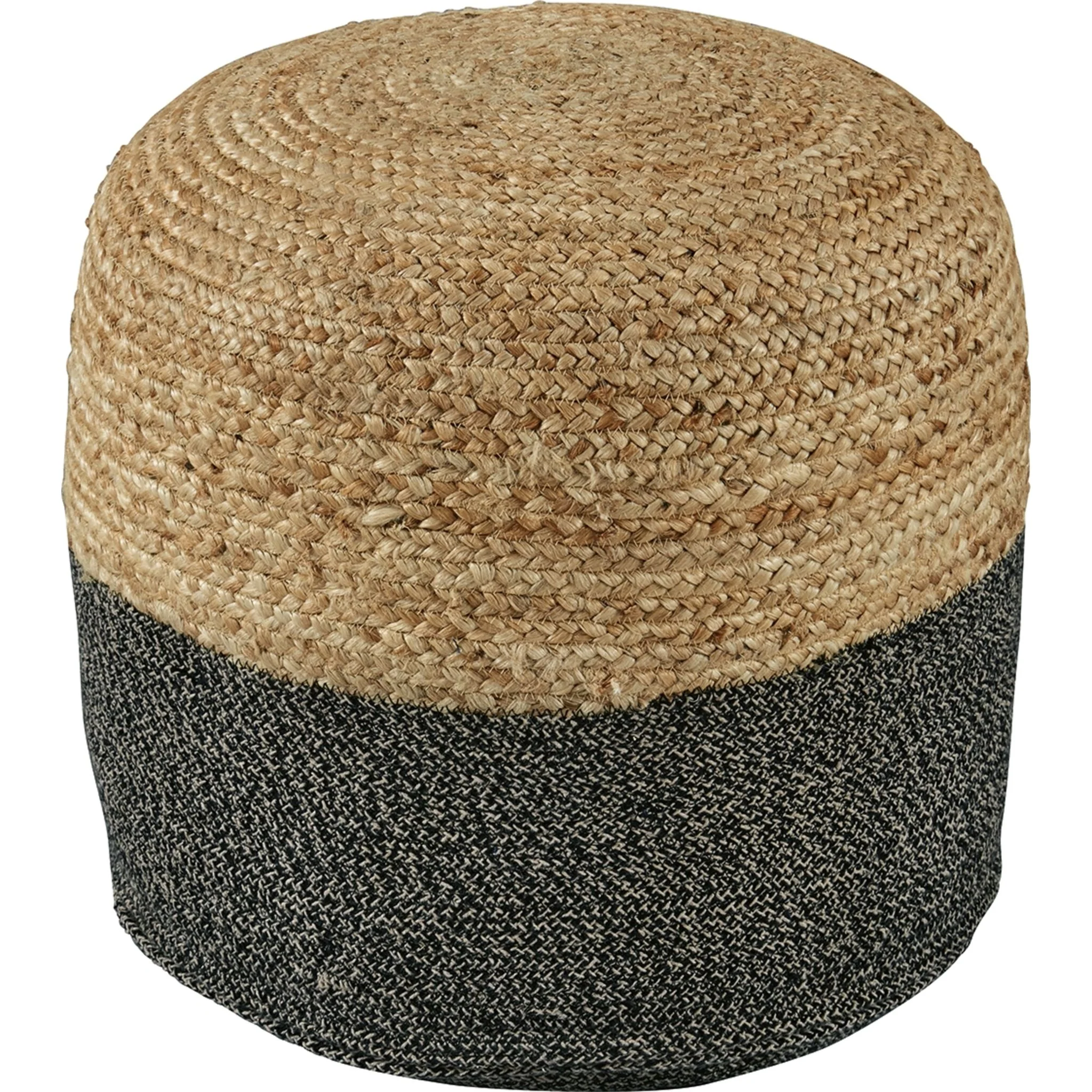 Sweed Valley Pouf - Natural/Black