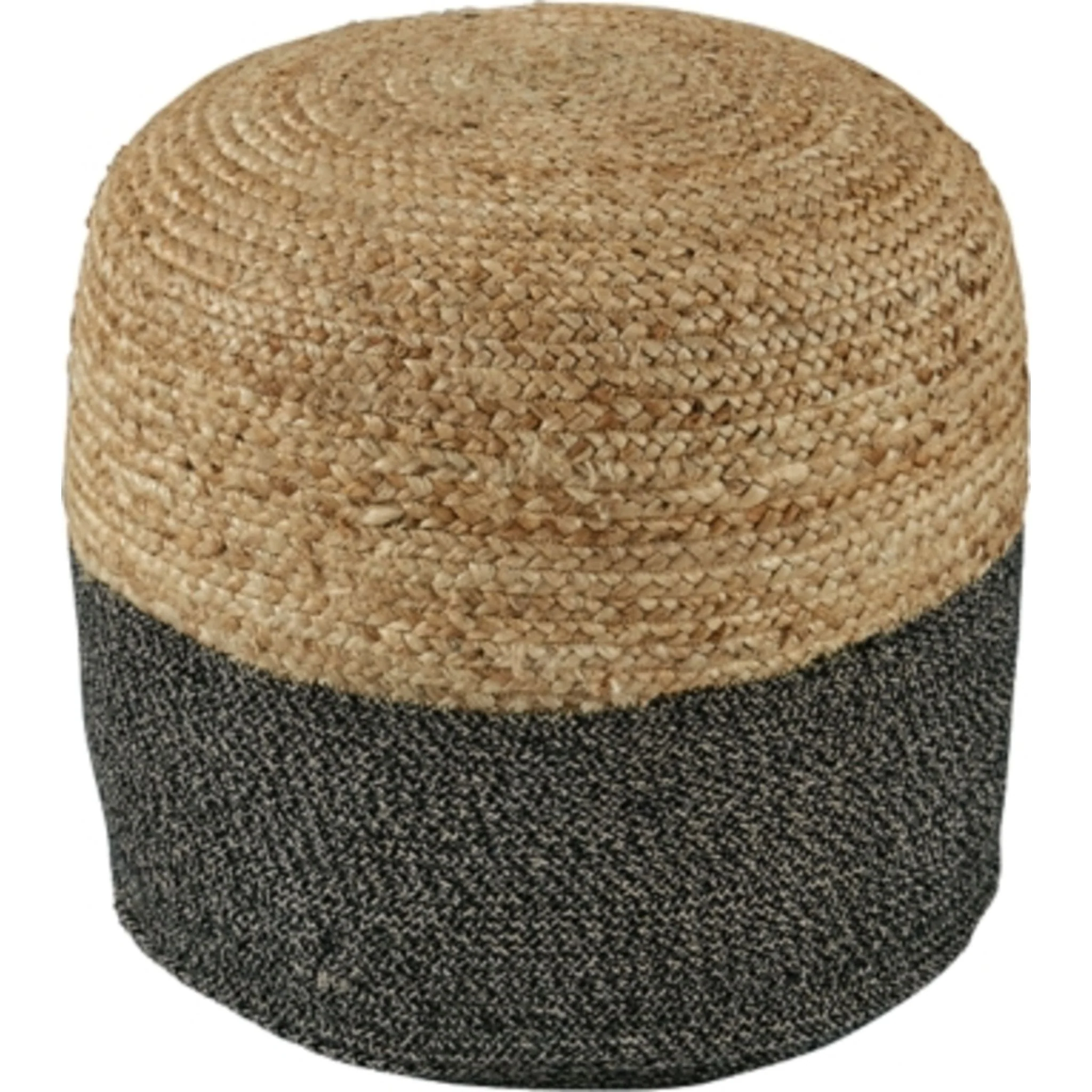 Sweed Valley Pouf - Natural/Black - Image 4