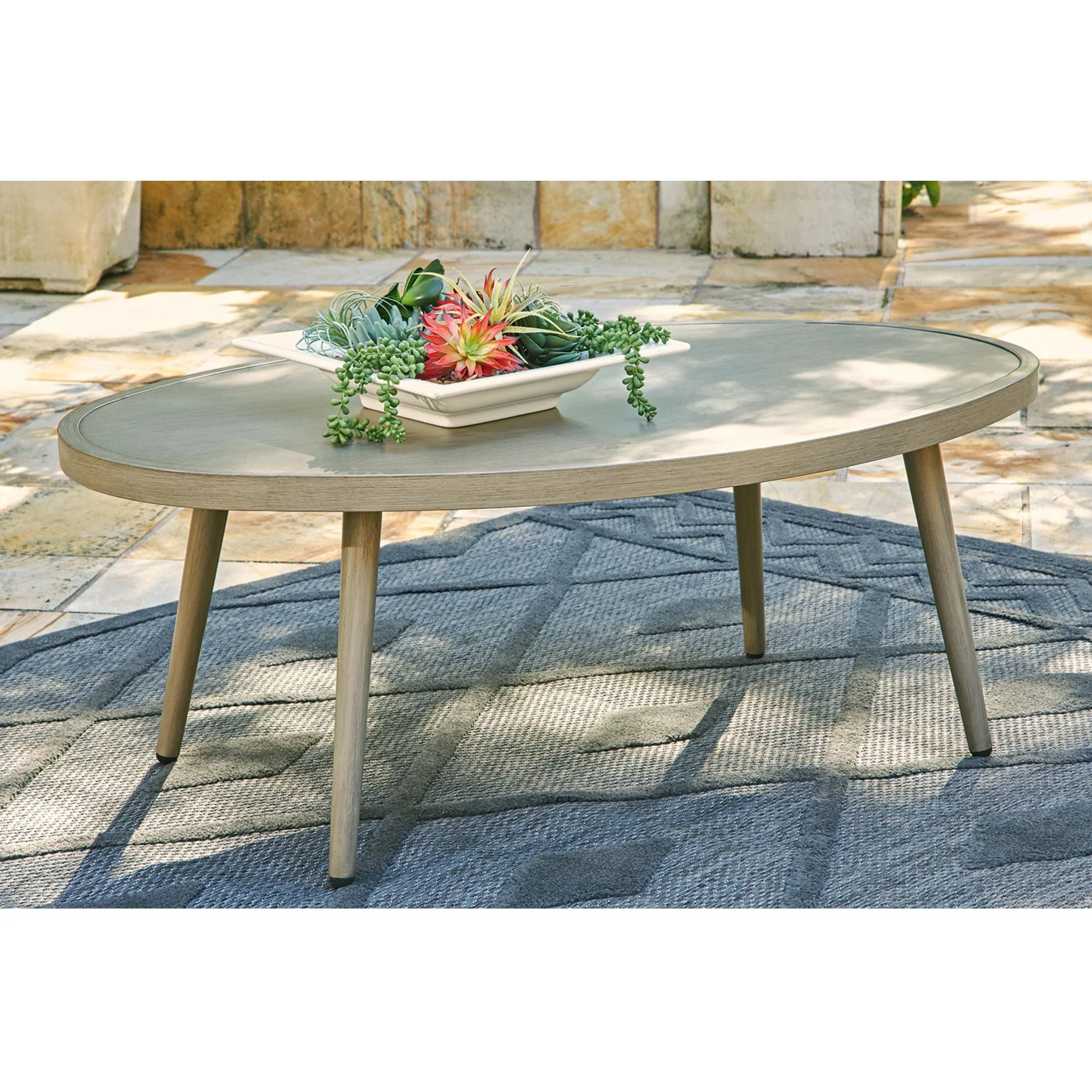 Swiss Valley 4 Piece Outdoor Seating - Beige - Image 3