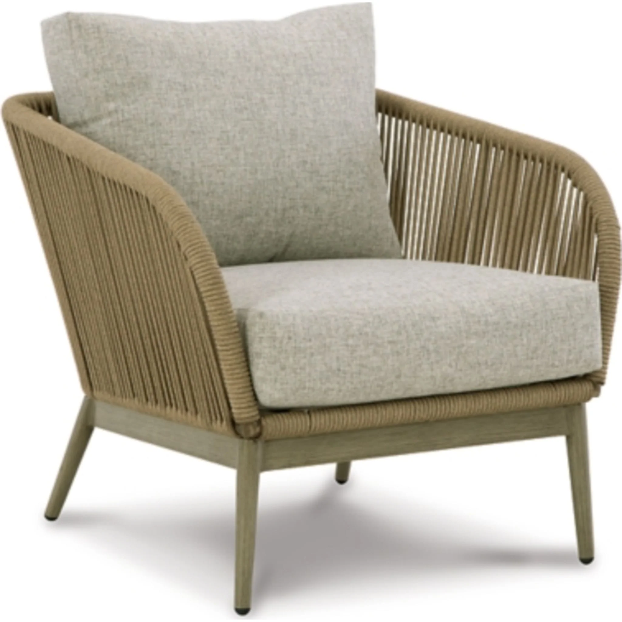 Swiss Valley Outdoor Lounge Chair with Cushion (set of 2) - Beige - Image 2