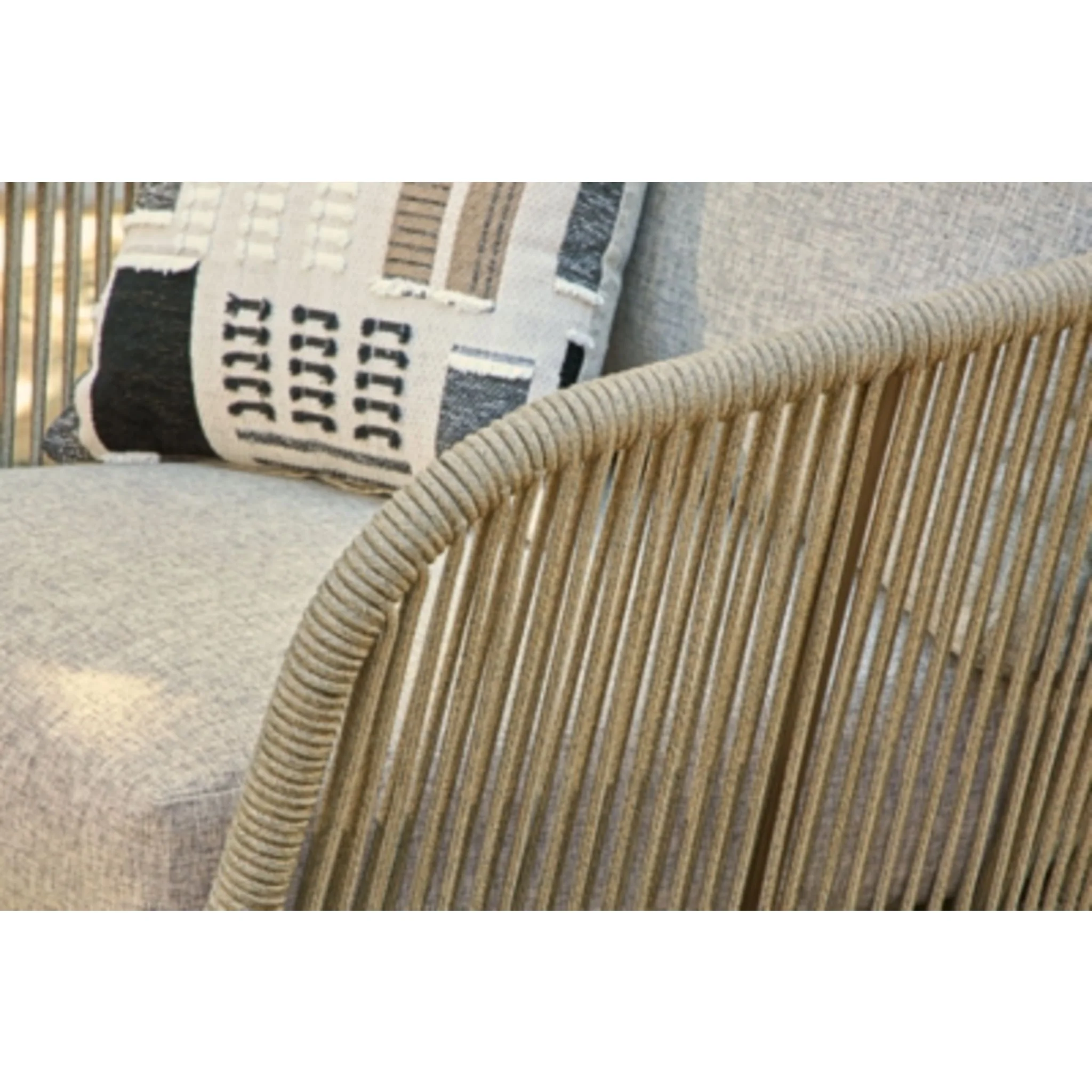 Swiss Valley Outdoor Lounge Chair with Cushion (set of 2) - Beige - Image 4
