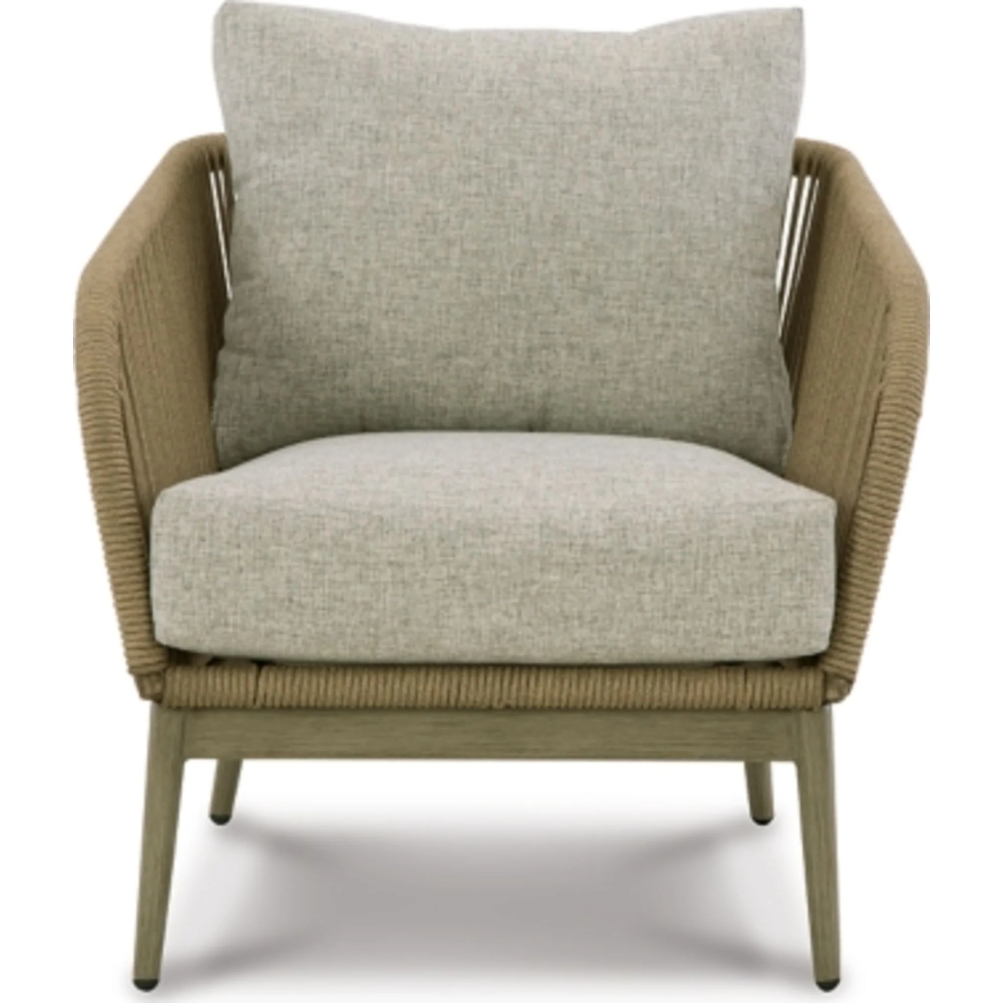 Swiss Valley Outdoor Lounge Chair with Cushion (set of 2) - Beige - Image 5