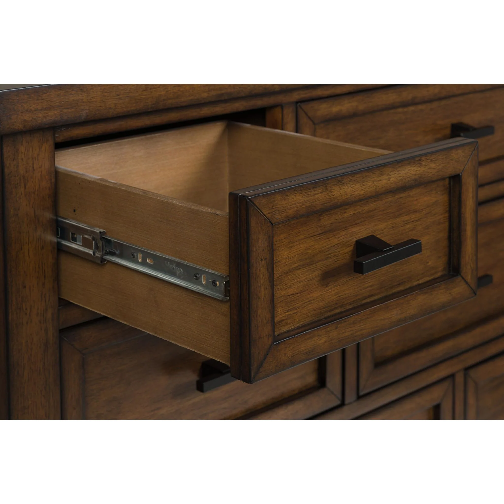 Taffenbrook Dresser and Mirror - Medium Brown - Image 4
