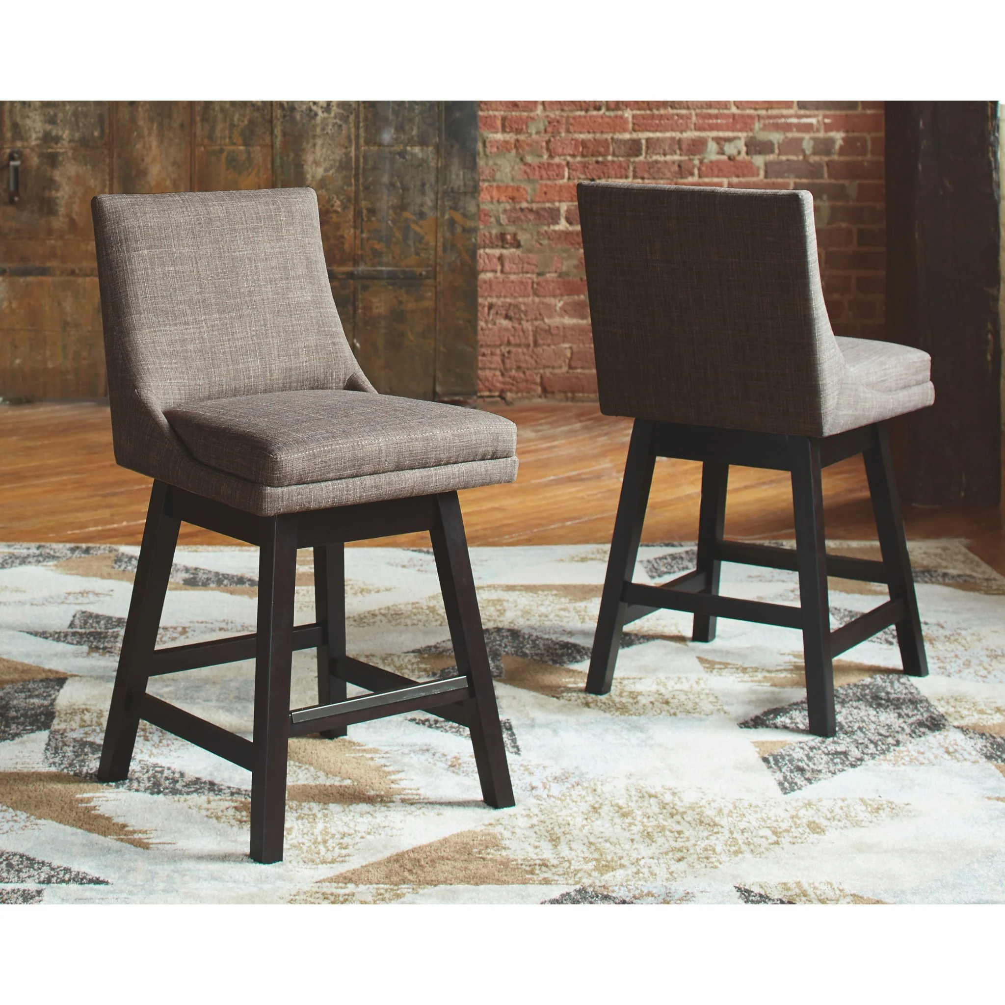 Tallenger Counter Height Stool - Light Gray - (D380-424) - Image 2