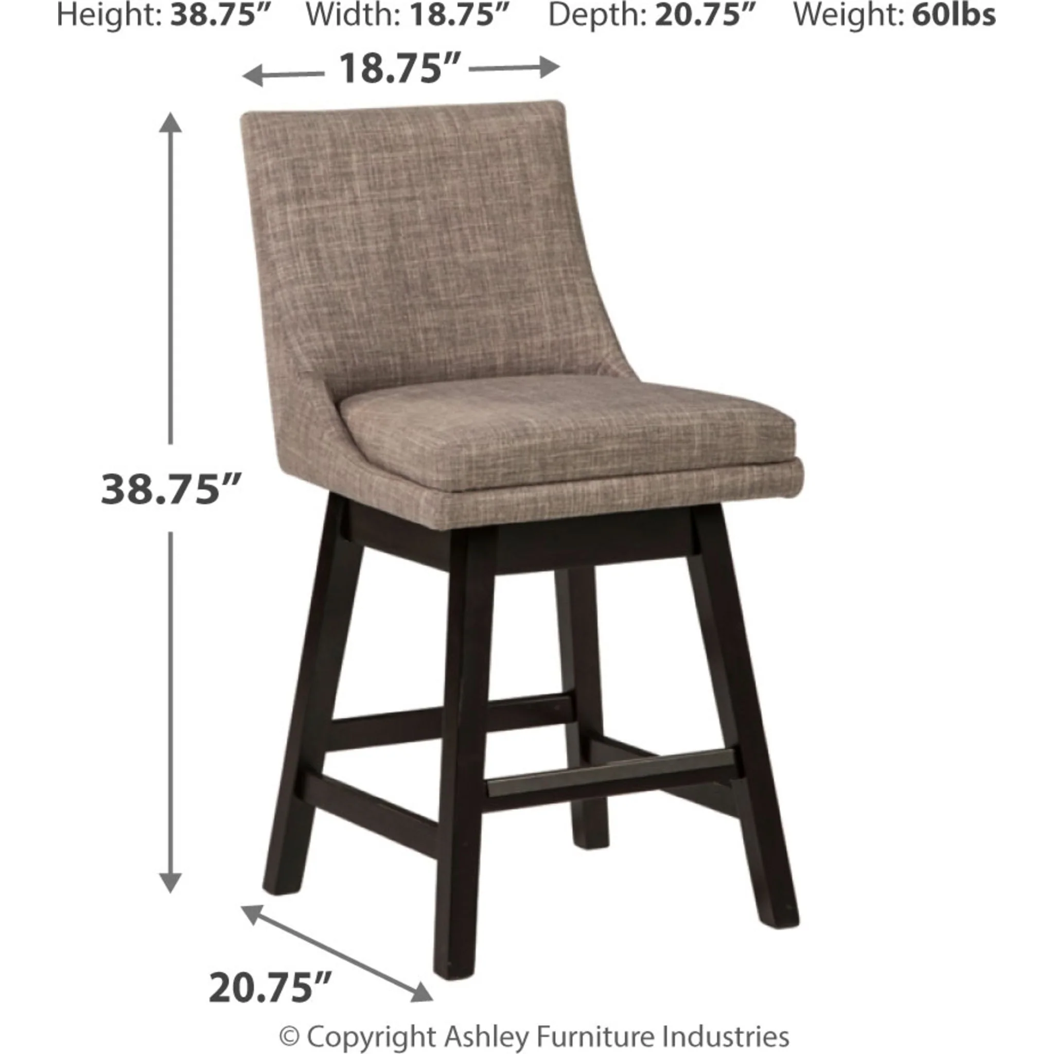 Tallenger Counter Height Stool - Light Gray - (D380-424) - Image 6