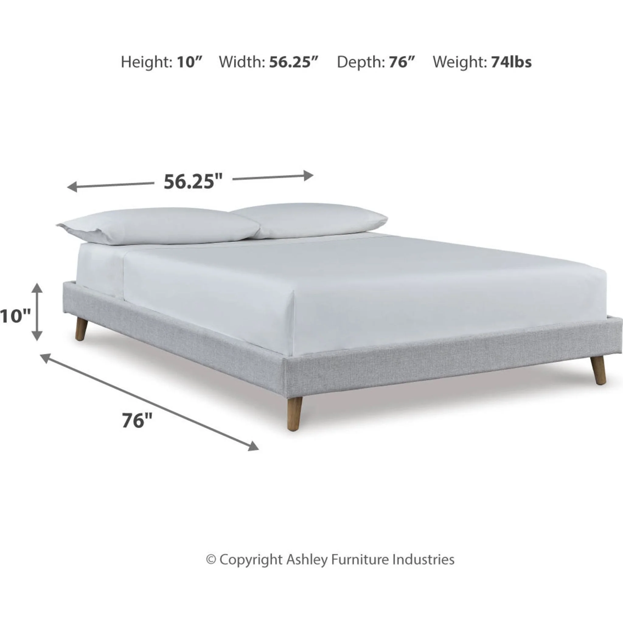 Tannally Full Platform Bed - Beige - Image 39