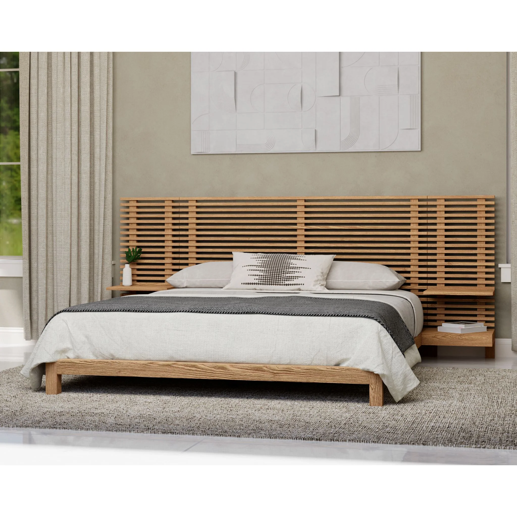 Tanner Full Platform Bed with Nightstands - Image 9