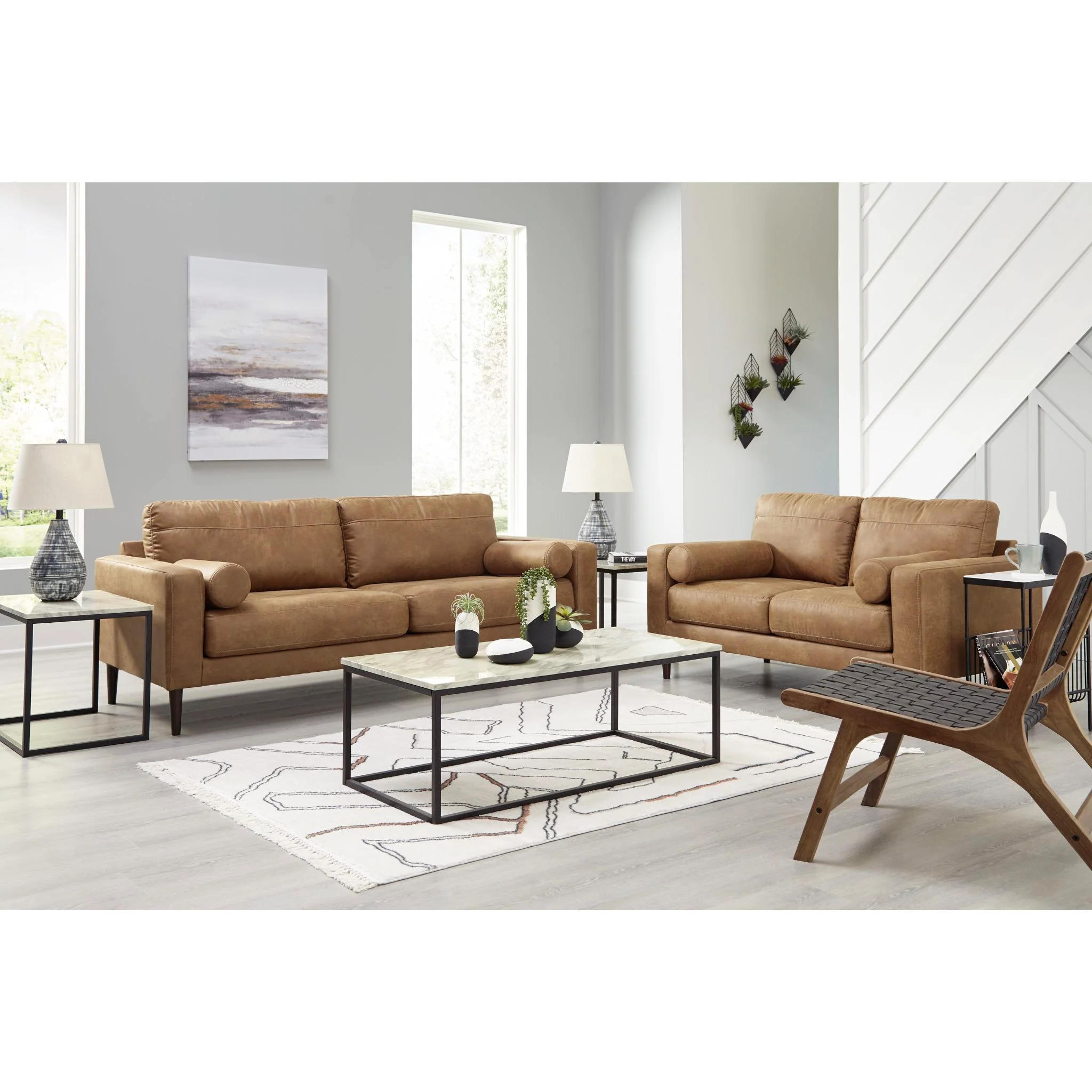 Telora Sofa - Caramel - Image 3