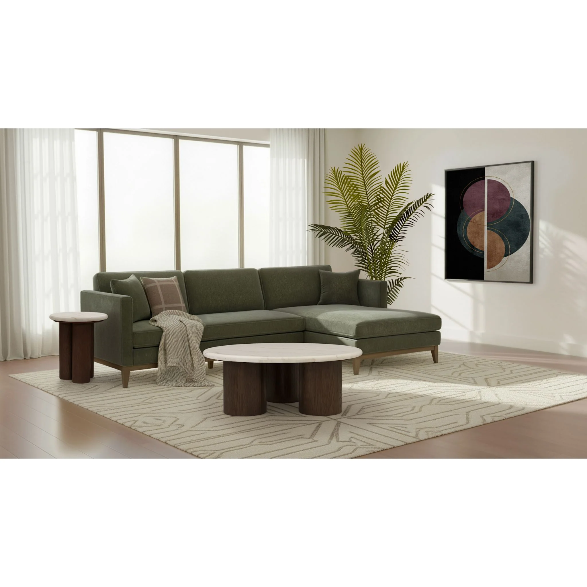 Tenth+Maple Aurelia Lamp Table - White - Image 7