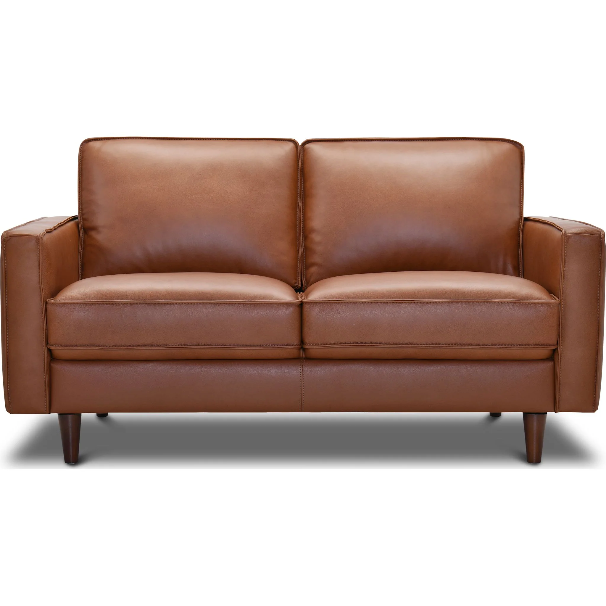 Tenth+Maple Joy Loveseat - Ranger Caramel