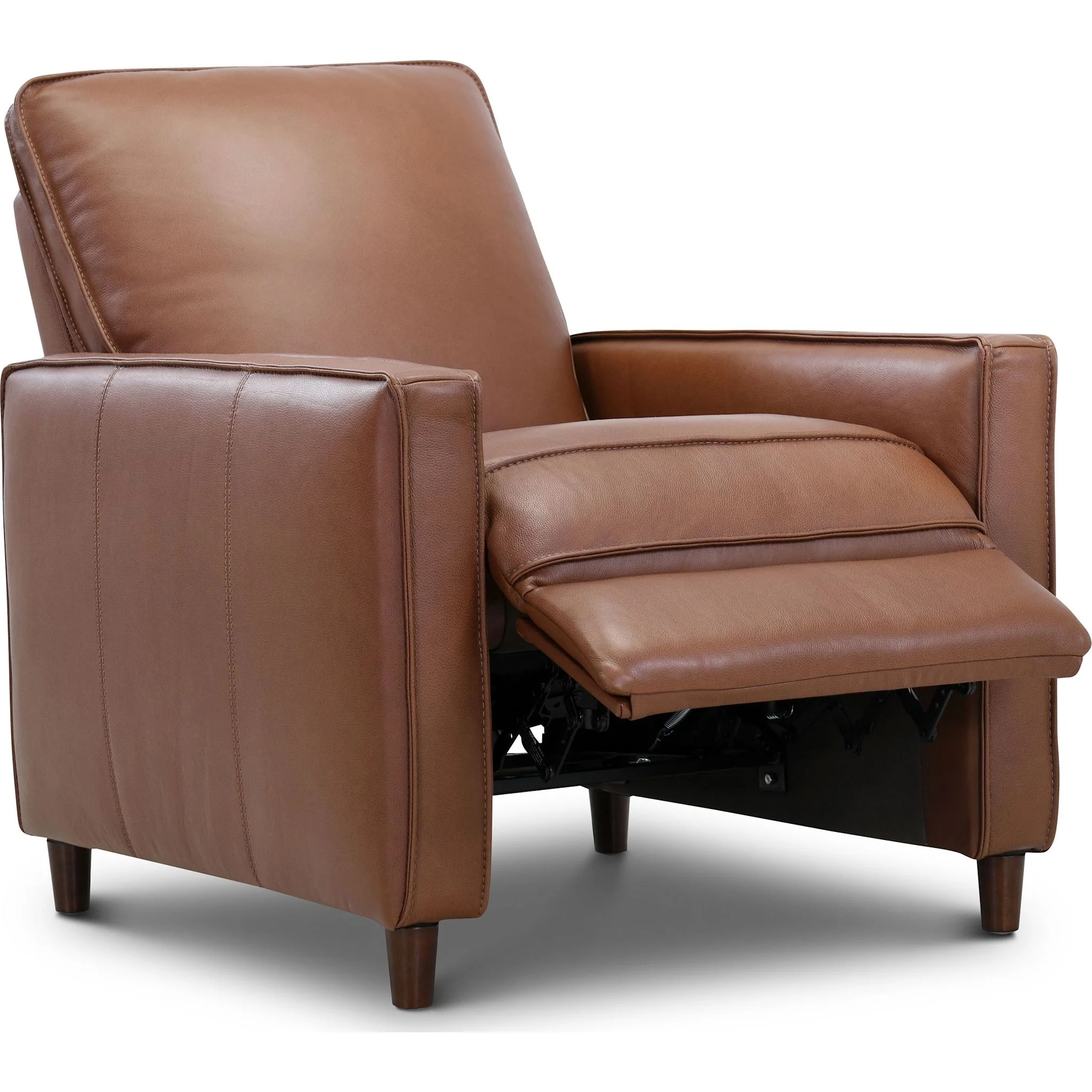 Tenth+Maple Joy Push Back Recliner - Ranger Caramel