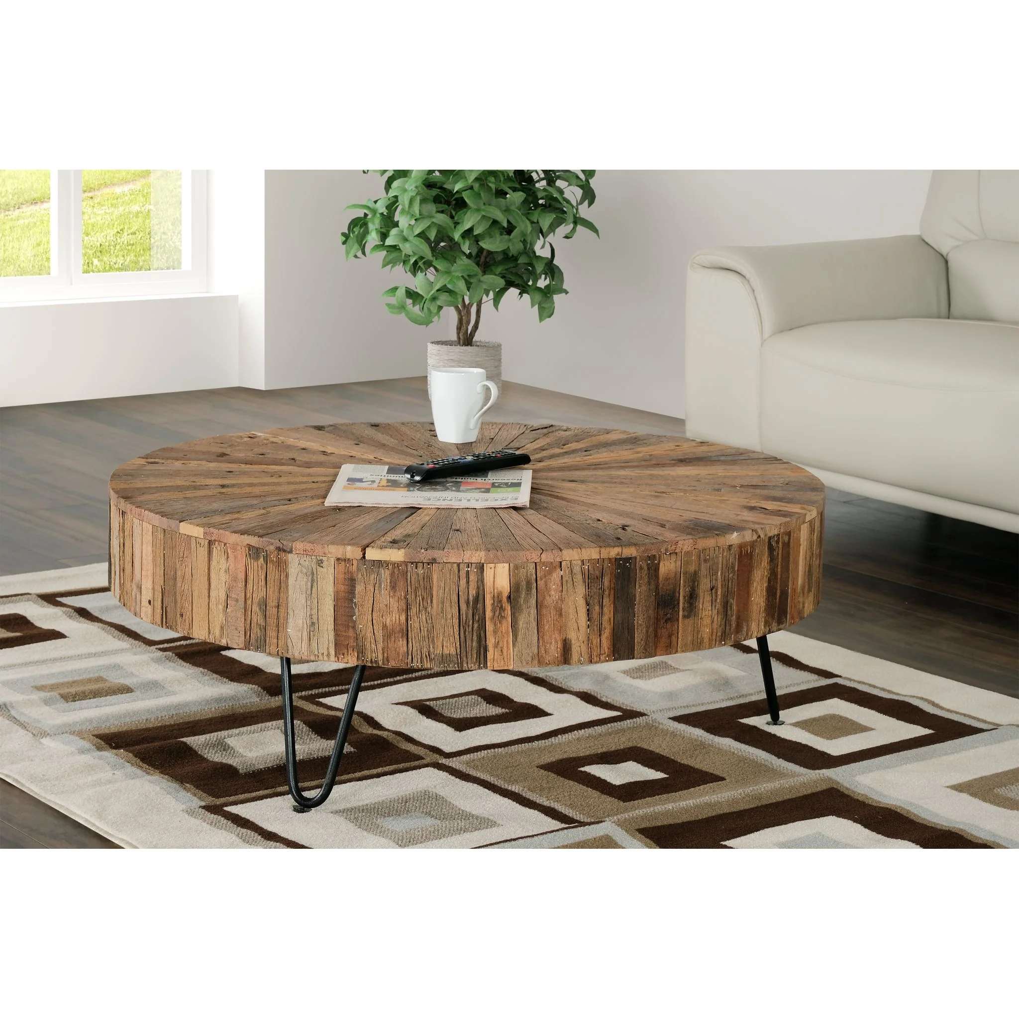 Tessa Coffee Table - Brown/Black - Image 3
