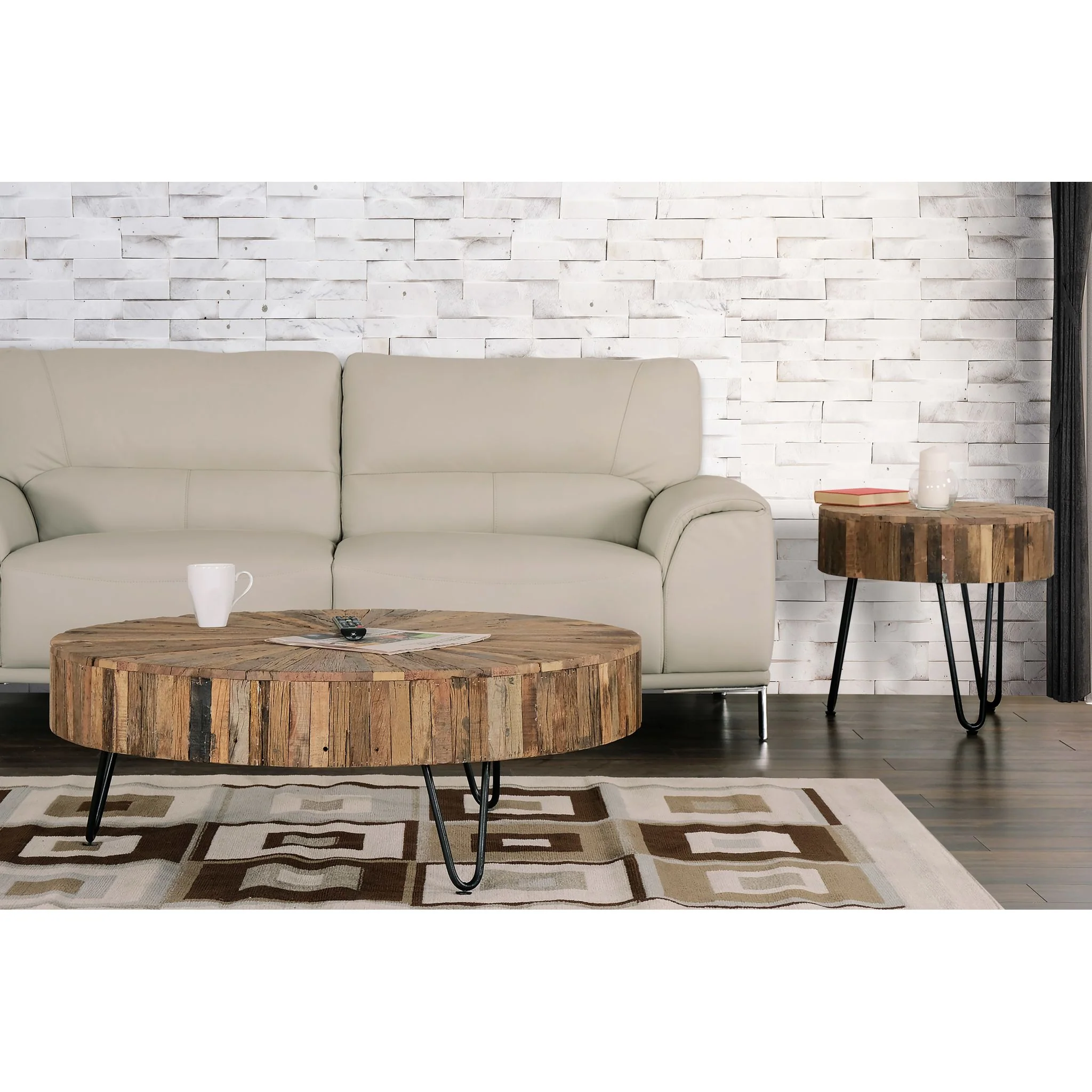 Tessa Coffee Table - Brown/Black - Image 4