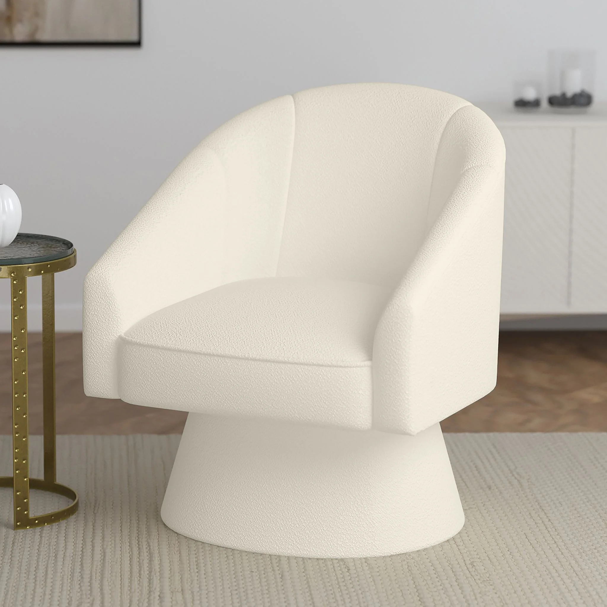 Tilsy Accent Chair - Ivory - Image 2