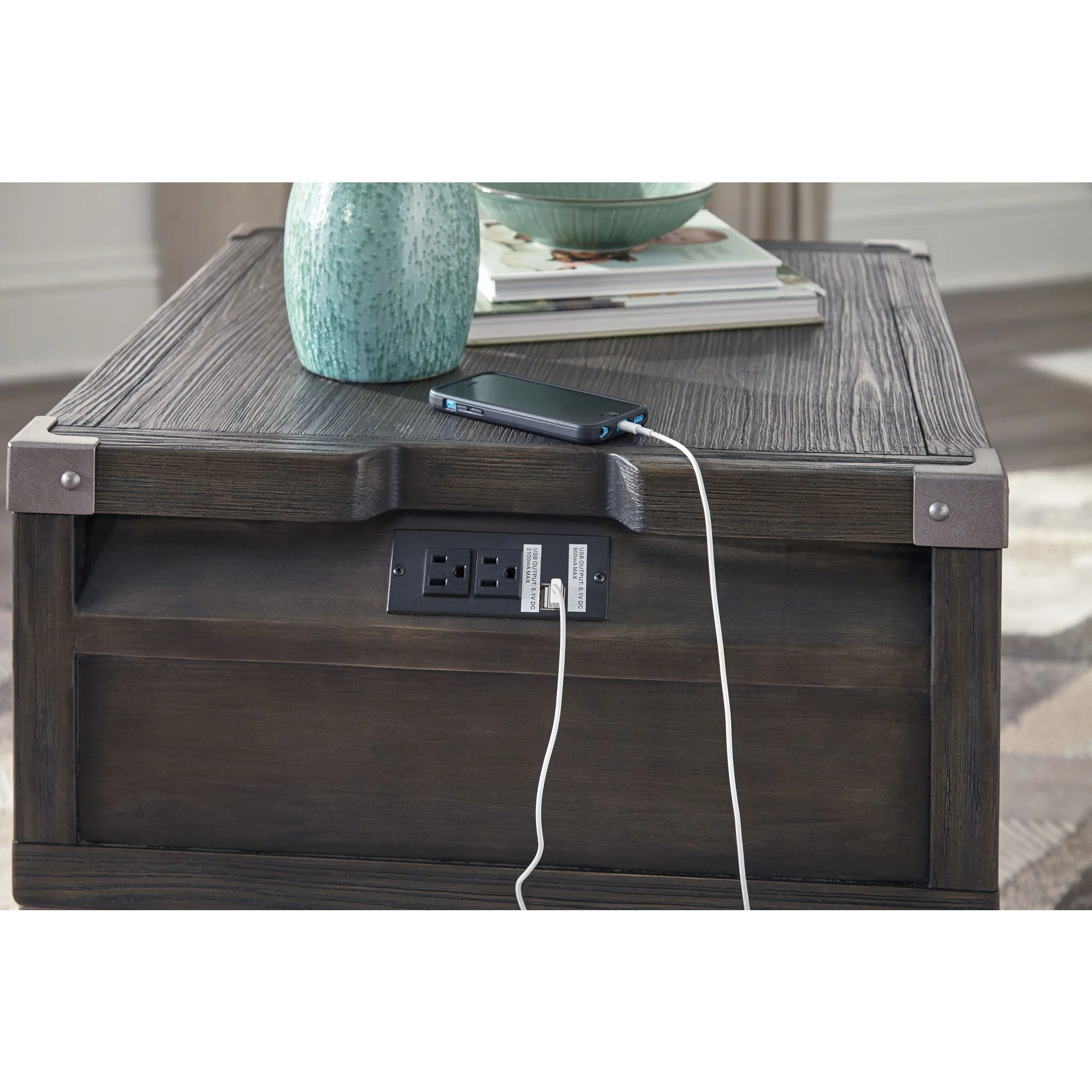 Todoe Coffee Table - Dark Gray - Image 17
