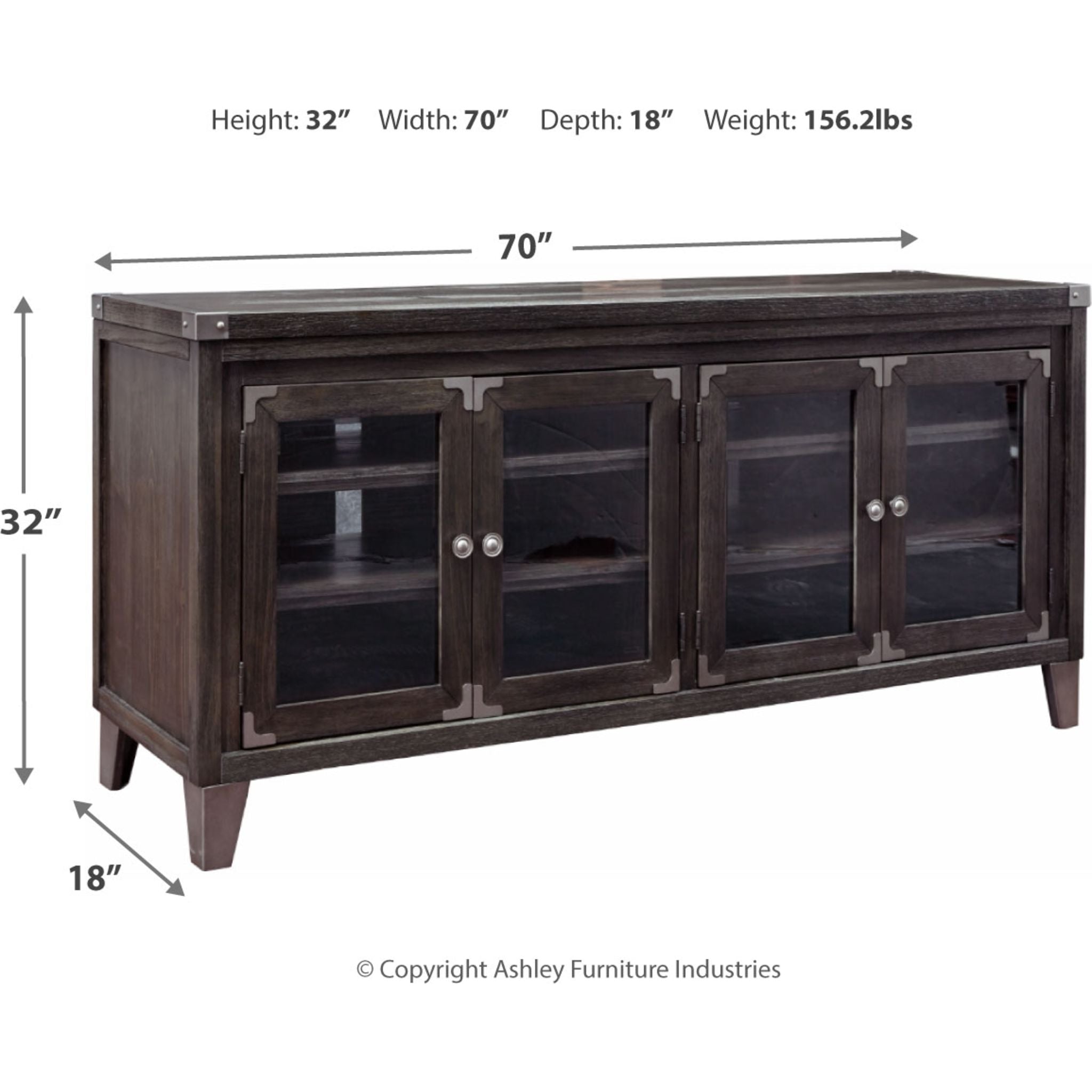 Todoe TV Stand - Gray - Image 4
