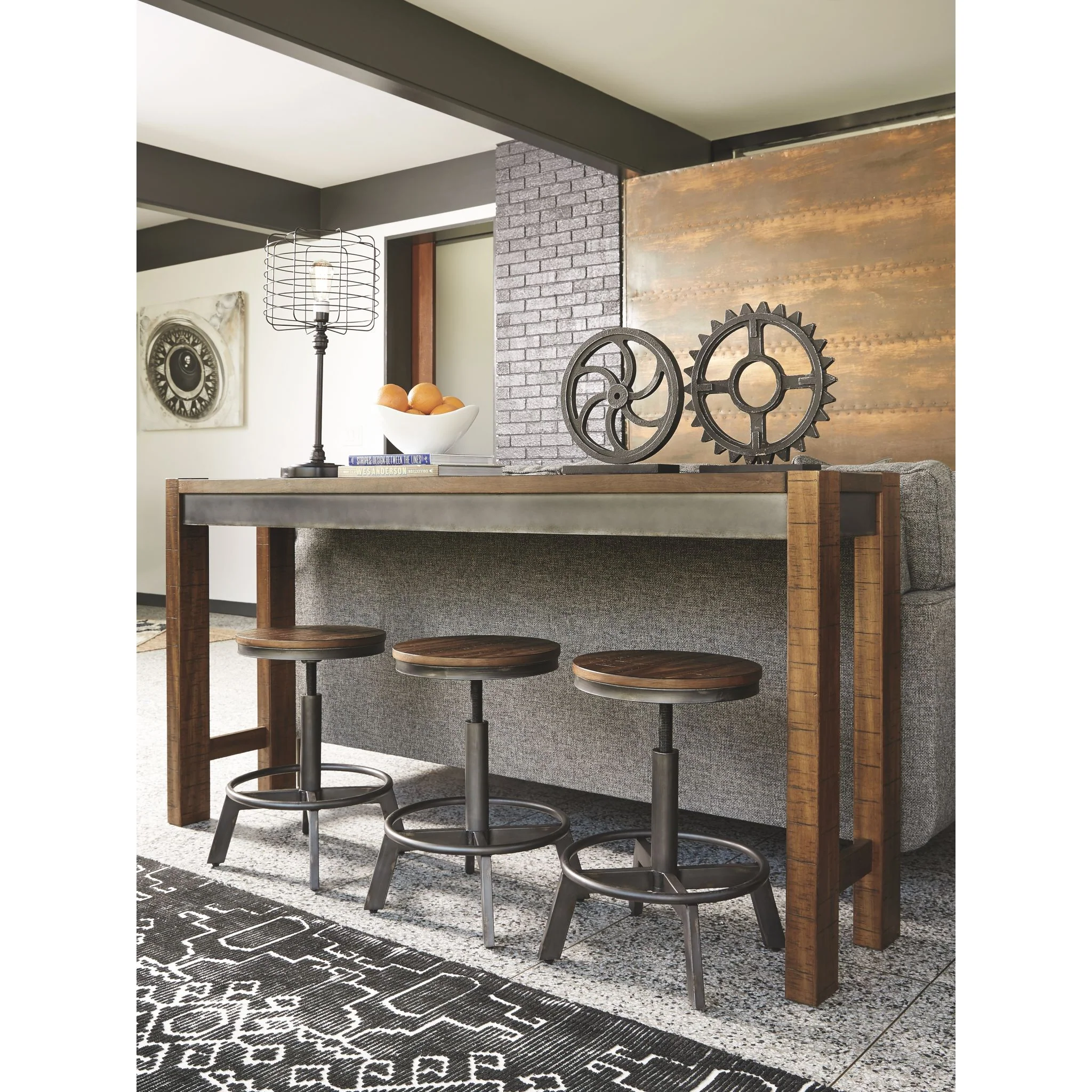 Torjin Adjustable Height Stool - Brown - (D440-024) - Image 3