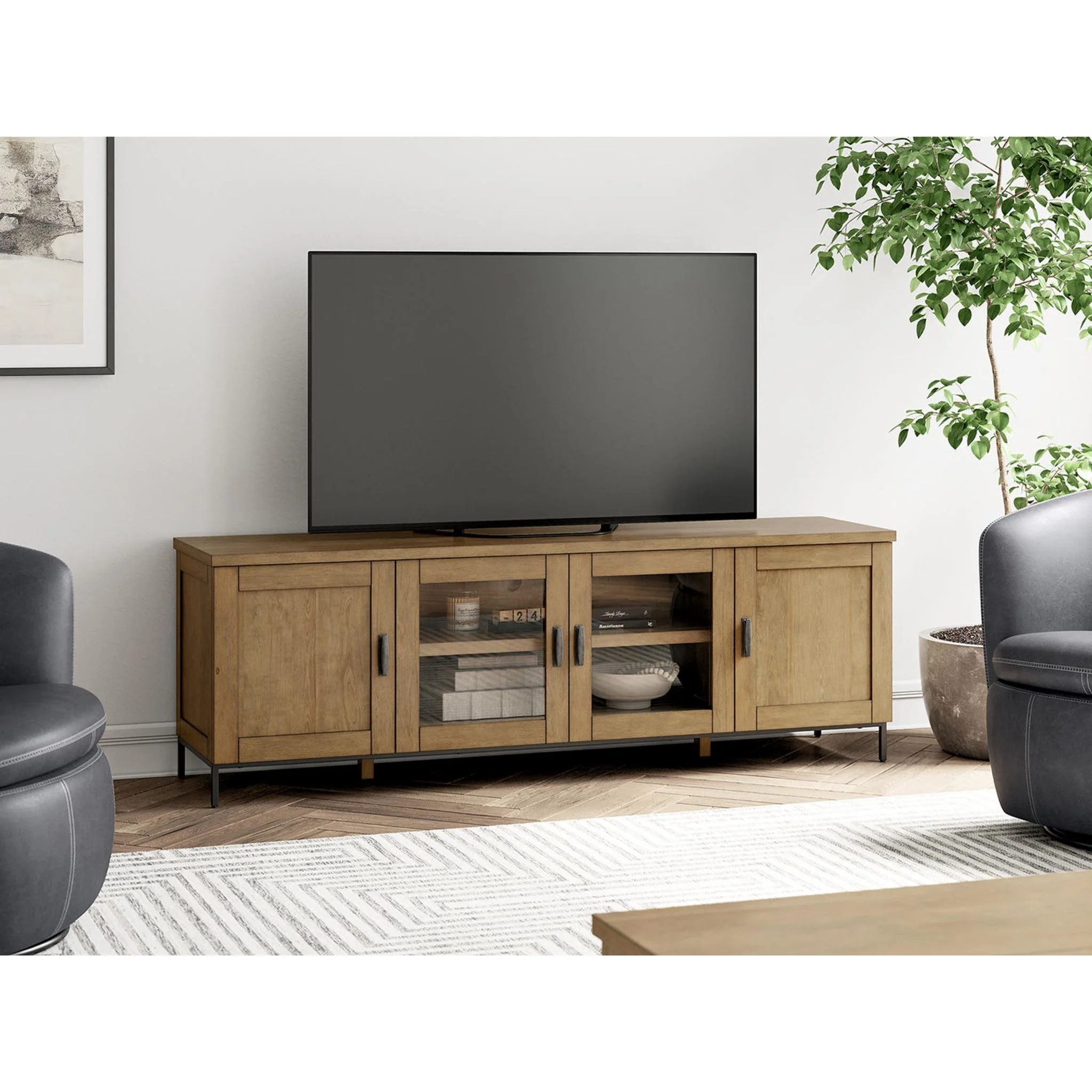 Torlanta TV Stand - Brown - Image 2