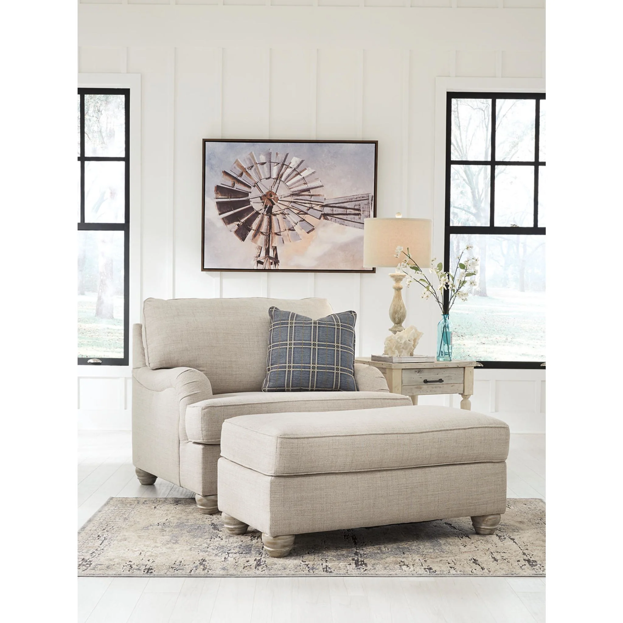 Traemore Chair and a Half - Linen - Image 11