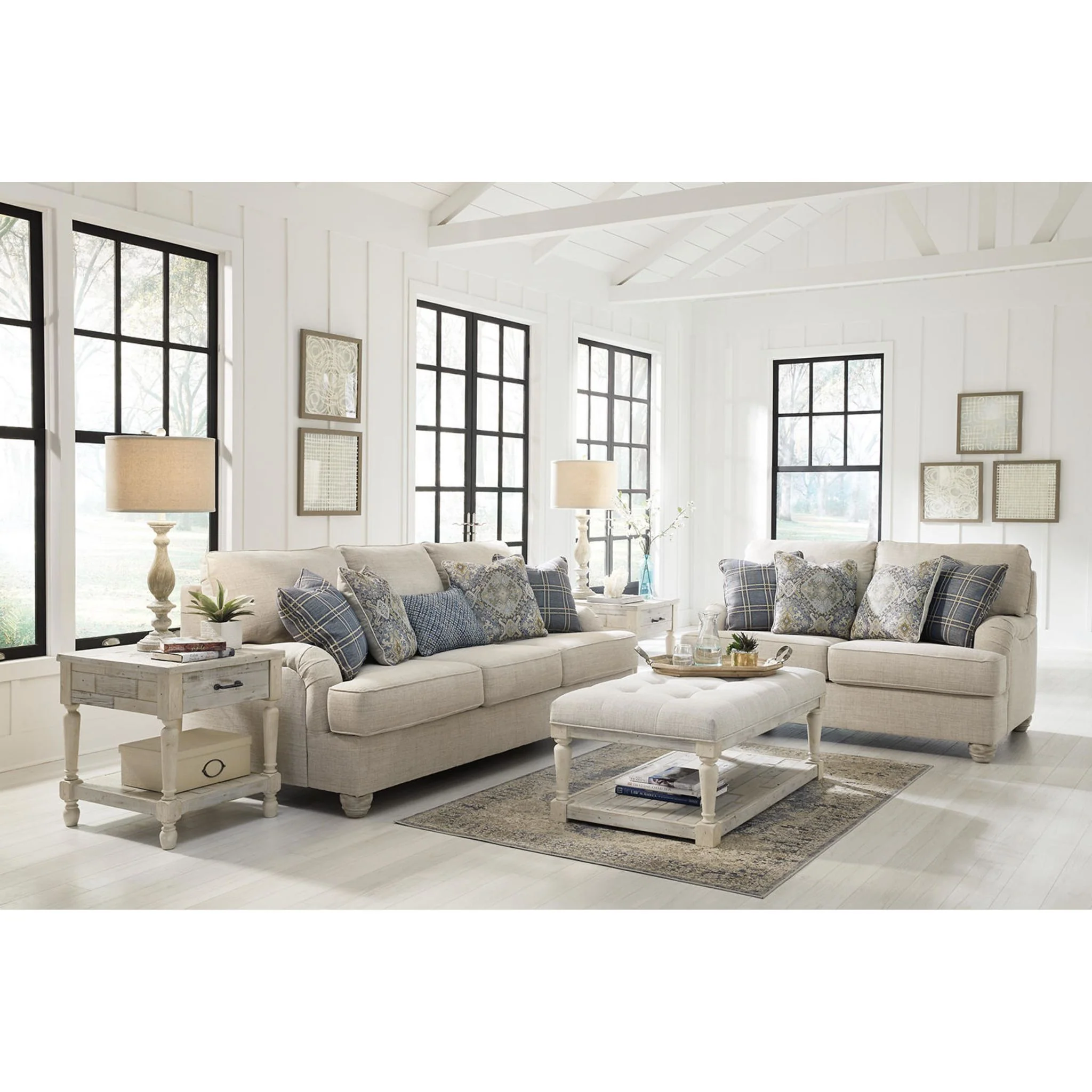 Traemore Loveseat - Linen - Image 17