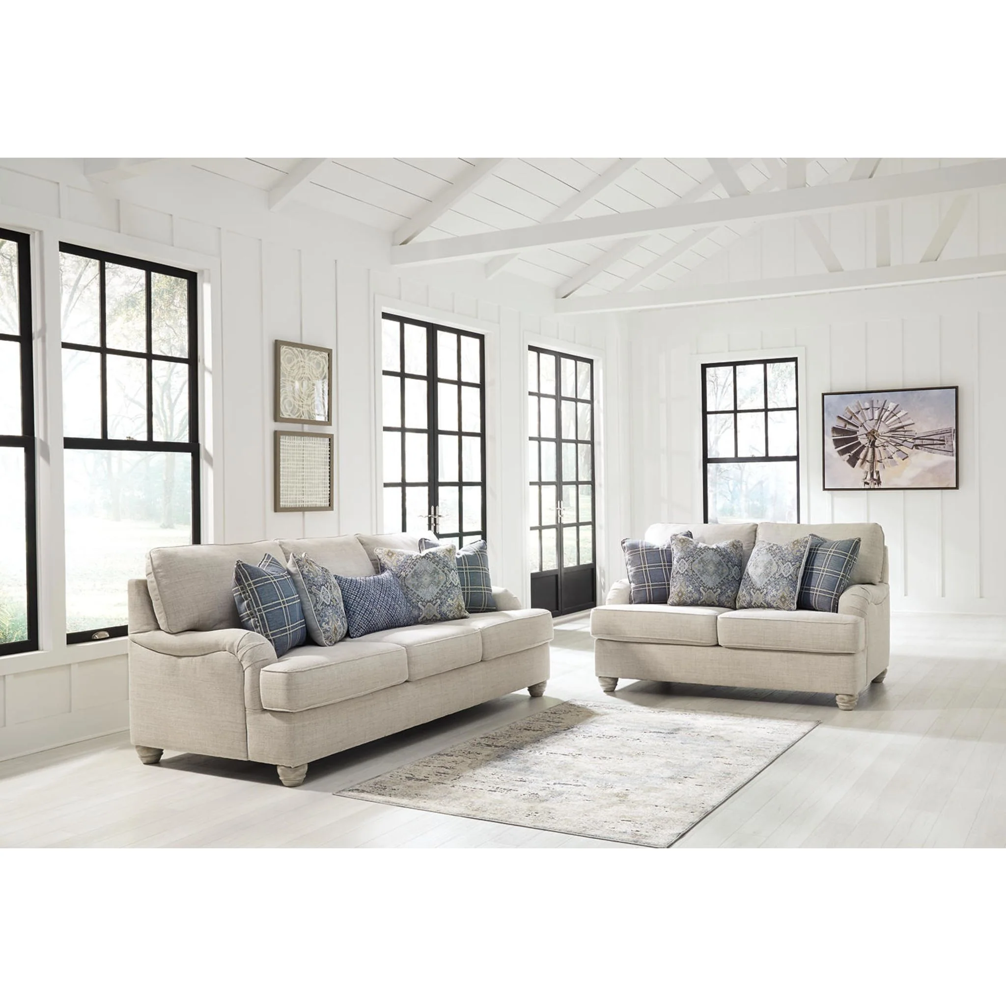 Traemore Loveseat - Linen - Image 18