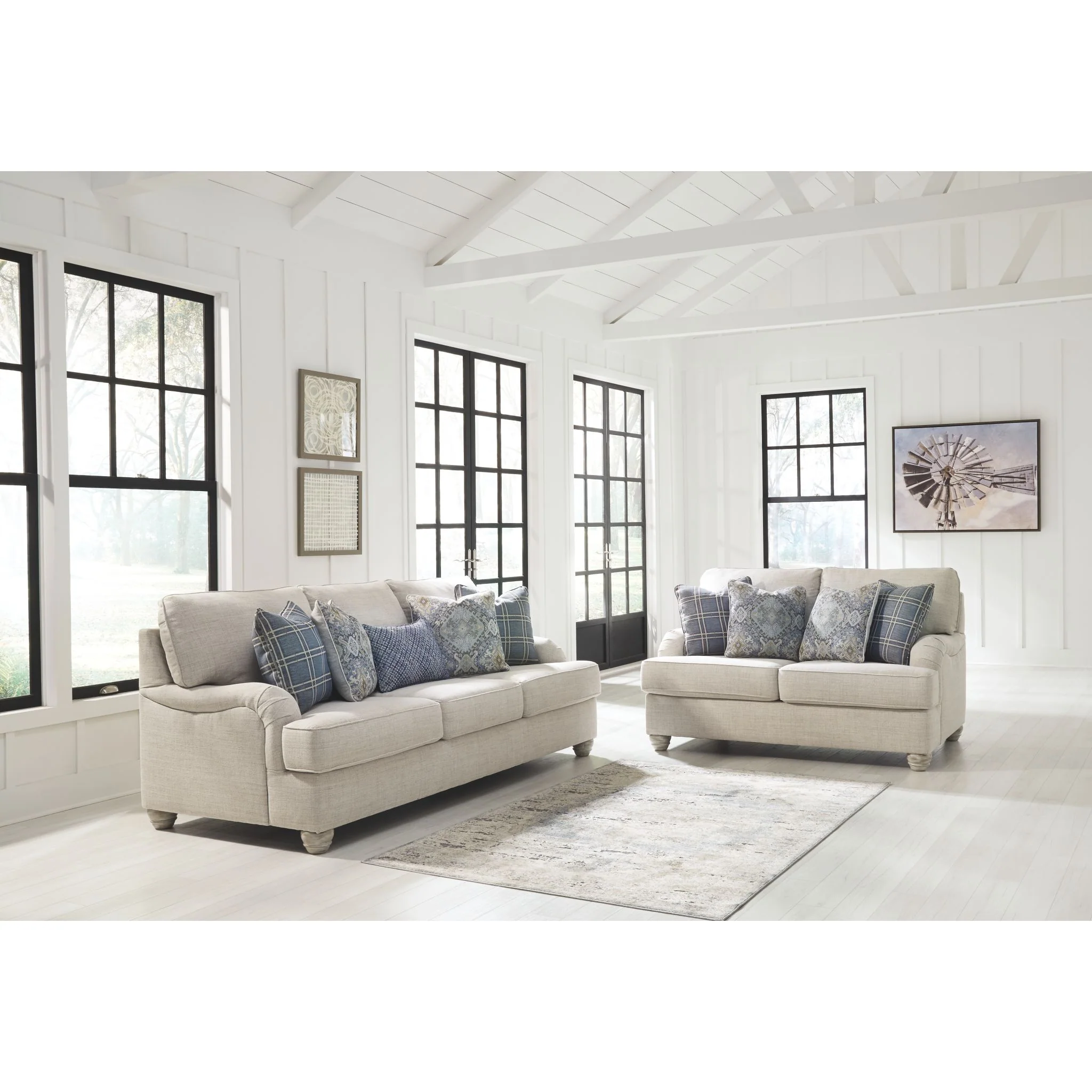 Traemore Loveseat - Linen - Image 3