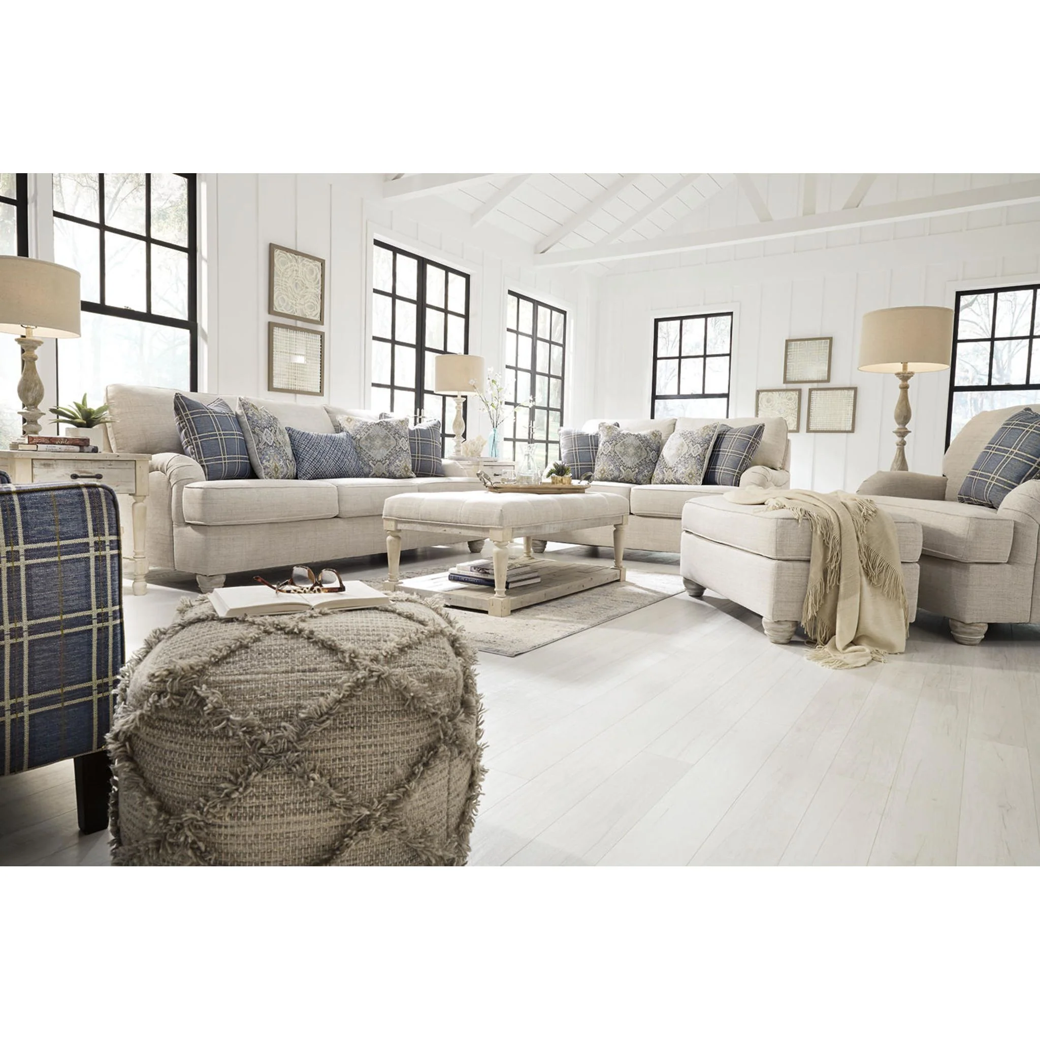 Traemore Ottoman - Linen - Image 12