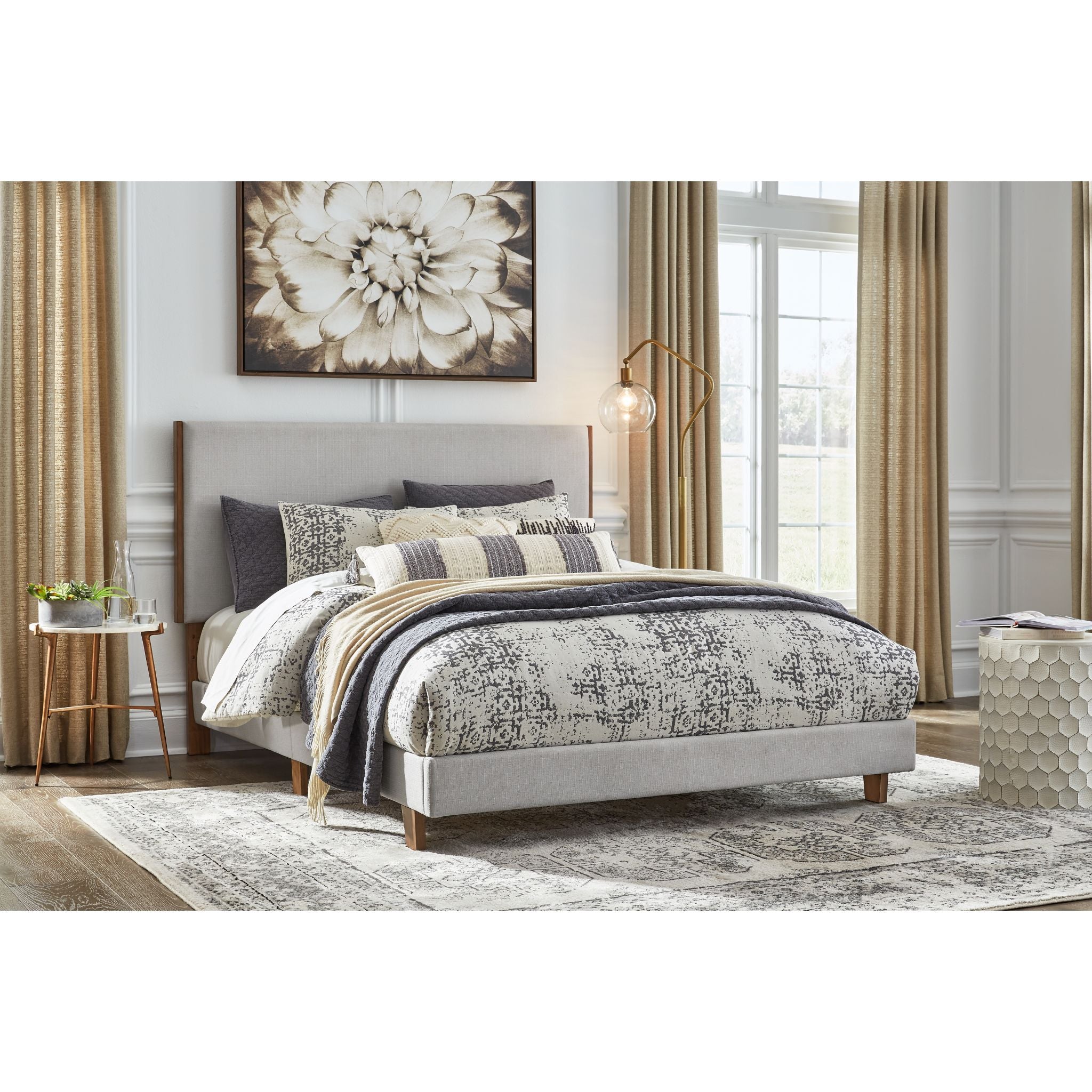 Tranhaus King Bed - Beige - Image 2