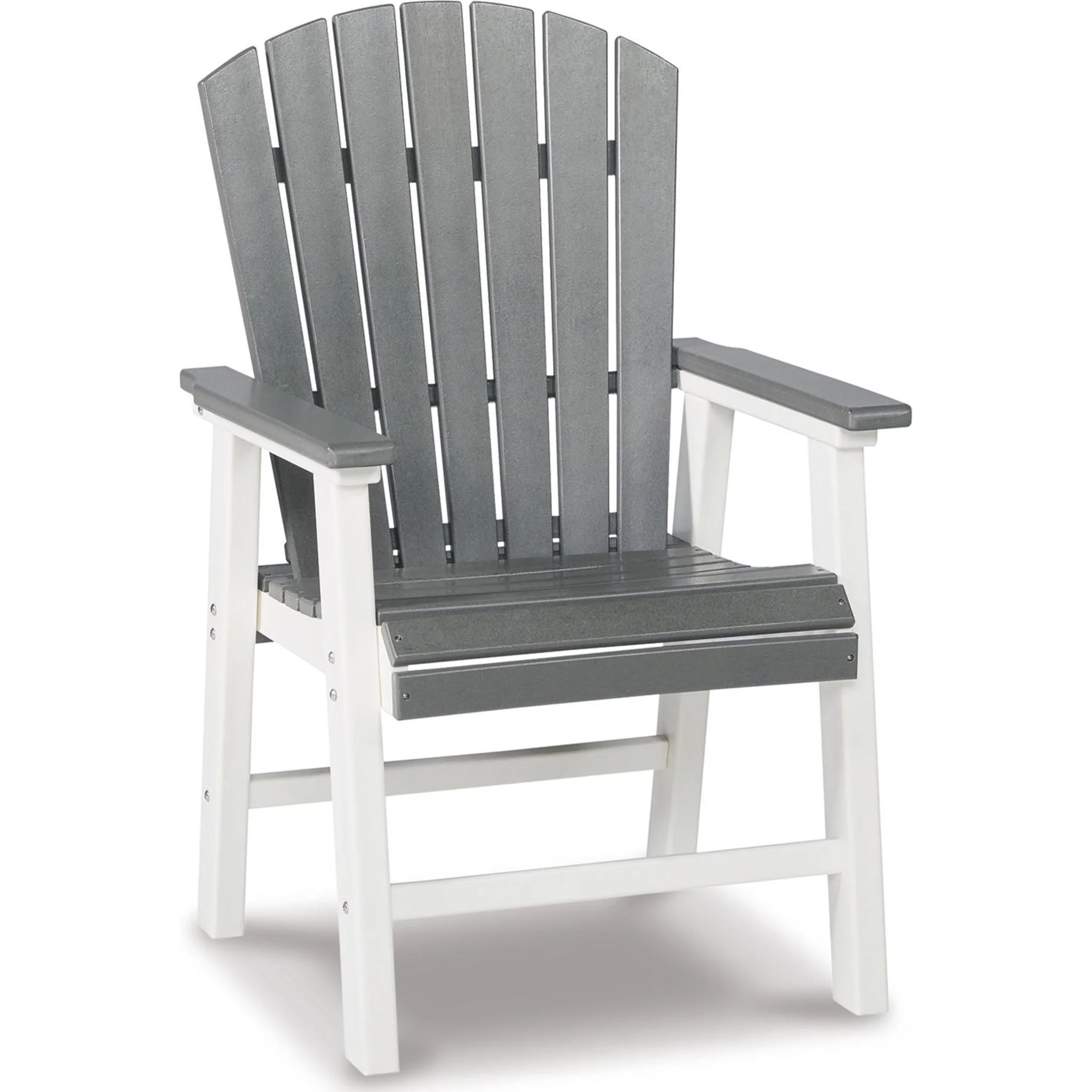 Transville 5 Piece Outdoor Dining Set - Gray/White - Image 8