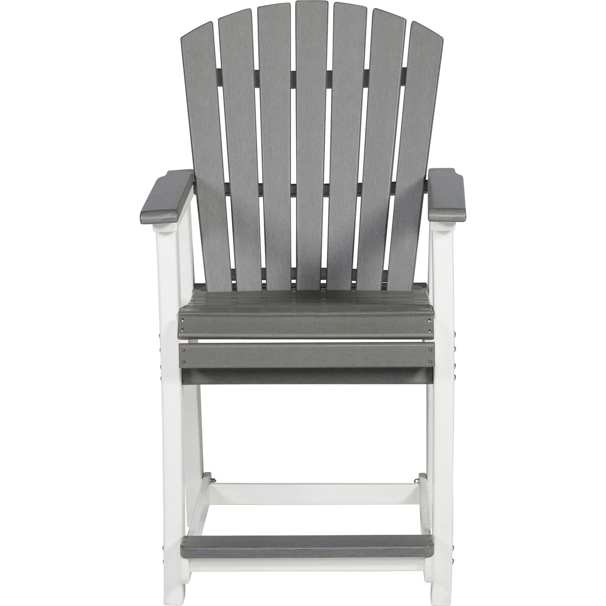 Transville Outdoor Counter Height Stool (set of 2) - Gray/White - Image 5