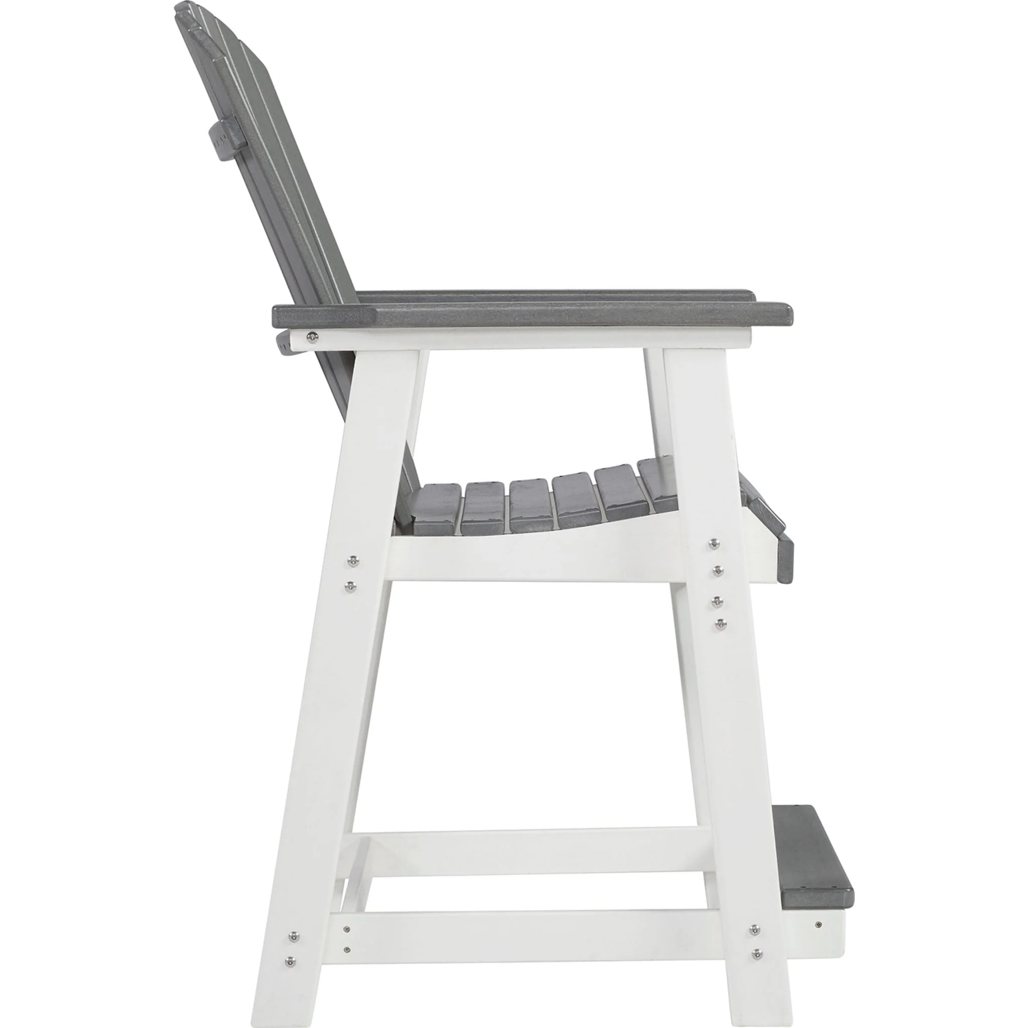 Transville Outdoor Counter Height Stool (set of 2) - Gray/White - Image 6