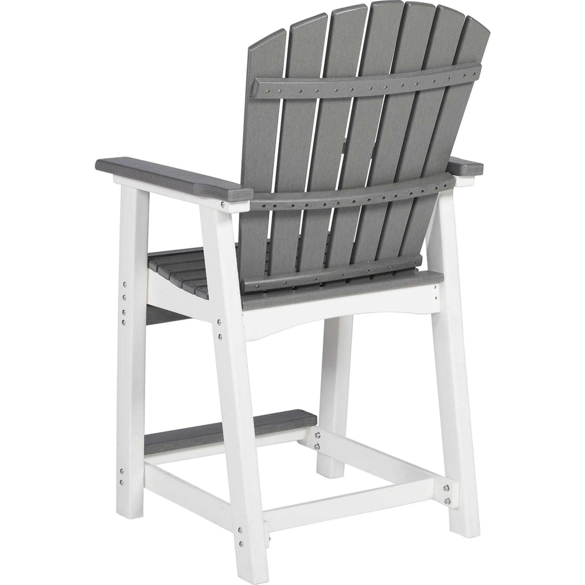 Transville Outdoor Counter Height Stool (set of 2) - Gray/White - Image 7