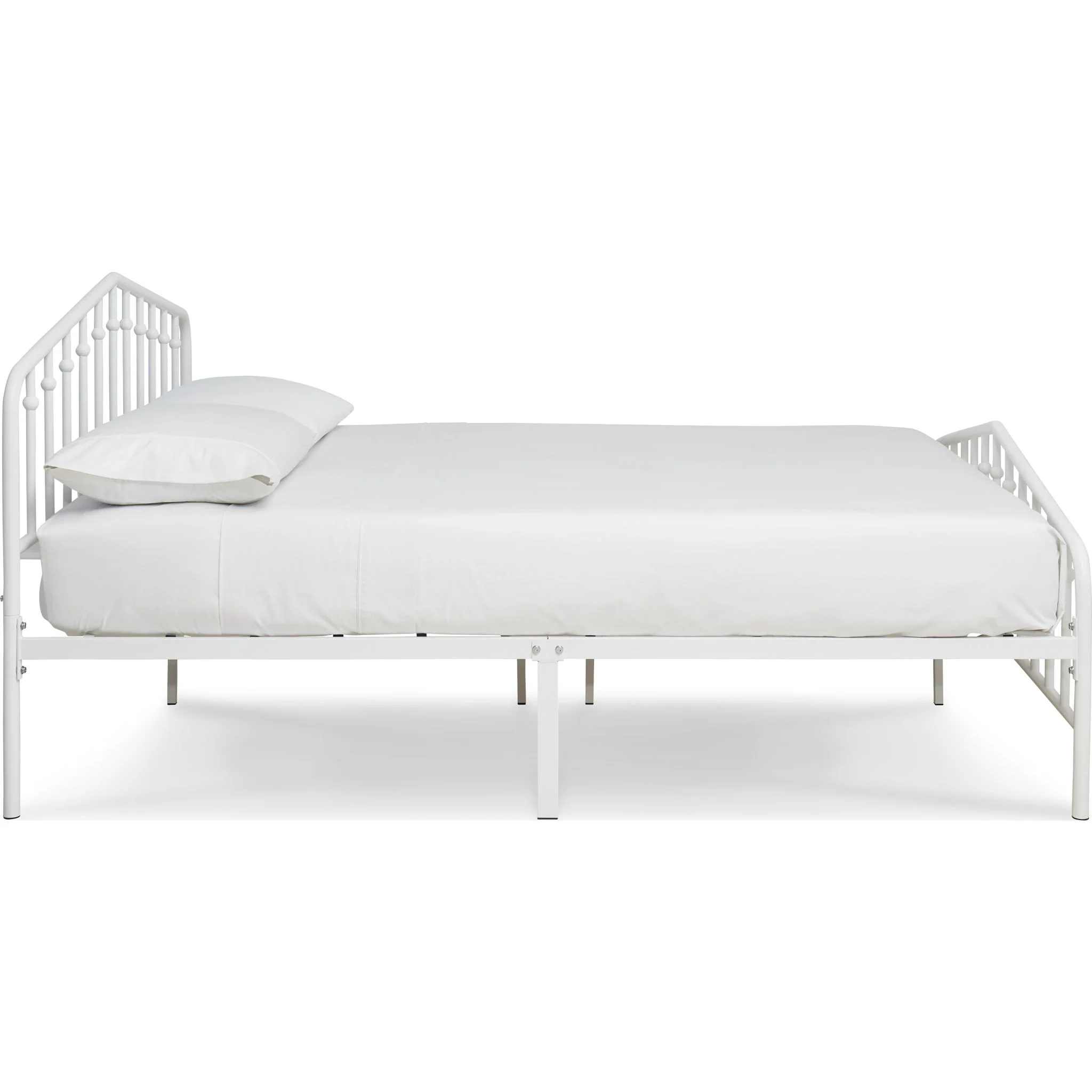 Trentlore Queen Metal Bed - White - Image 5