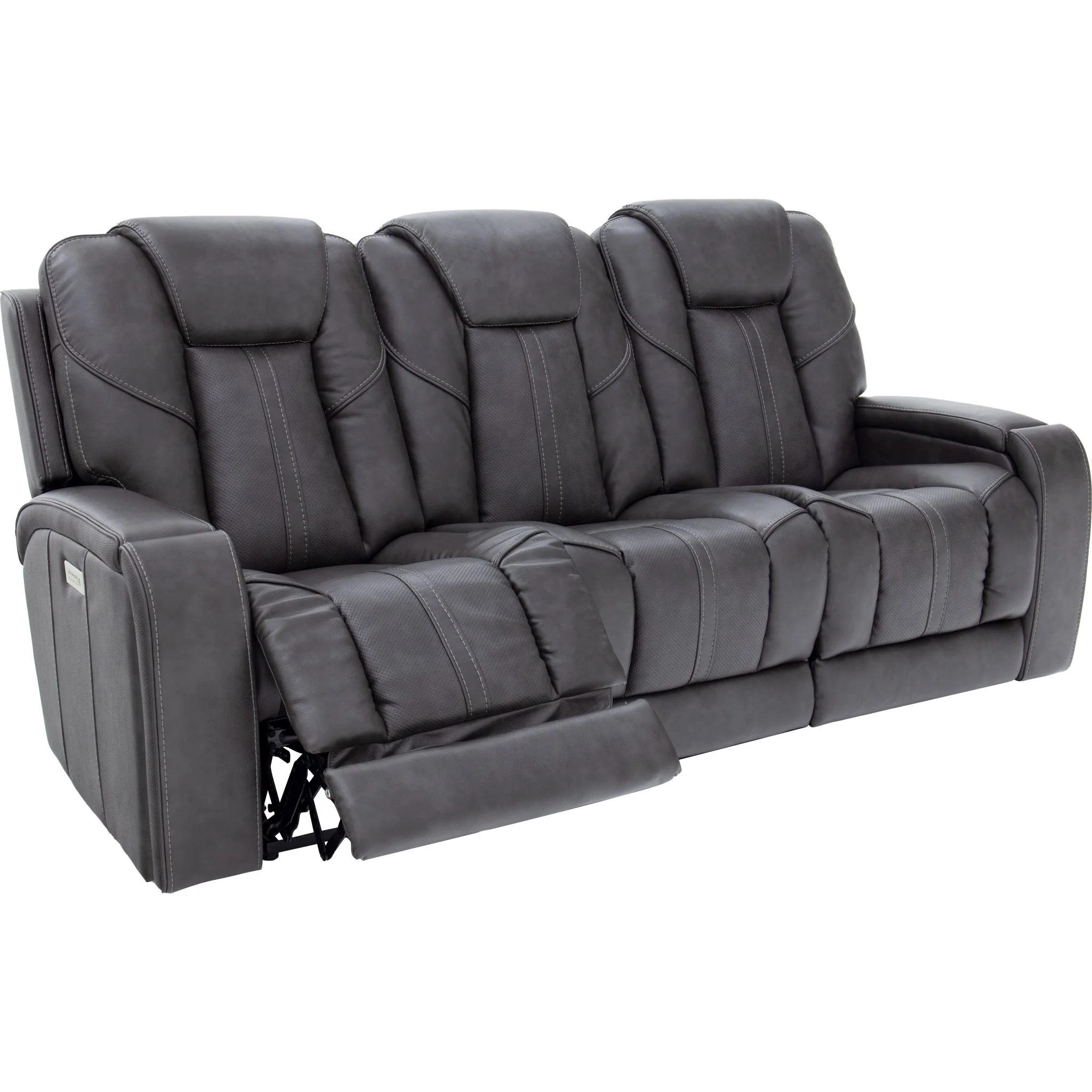 Trento Power Reclining Sofa - Nick Grey - Image 2